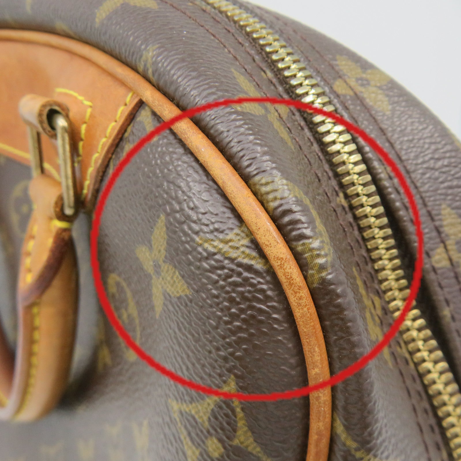 LOUIS VUITTON Monogram Trouville PM Hand Bag brown