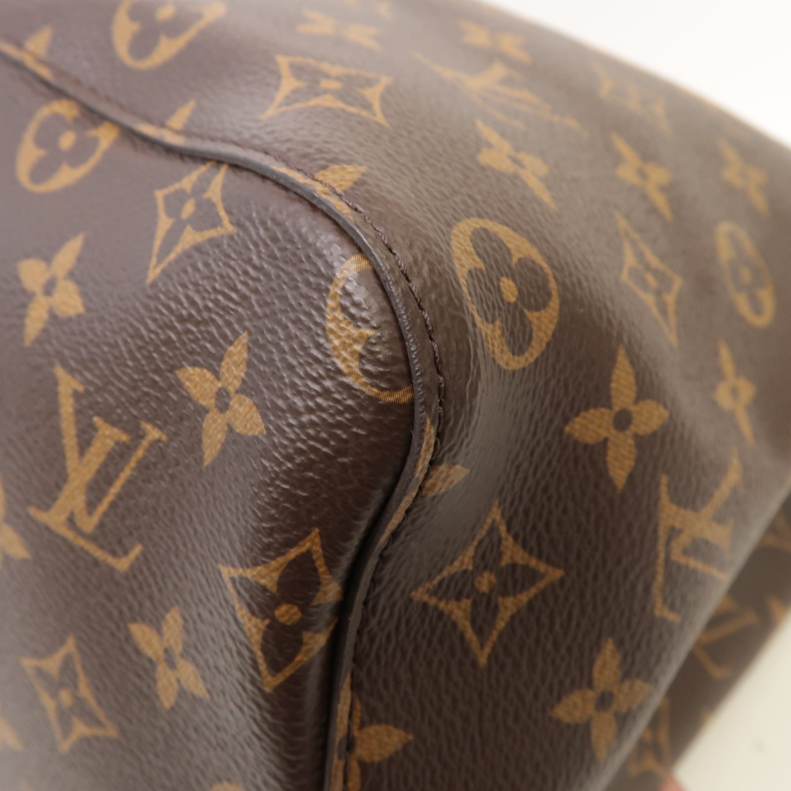 LOUIS VUITTON Monogram Neo Noe MM金扣肩背袋啡色/粉紅色