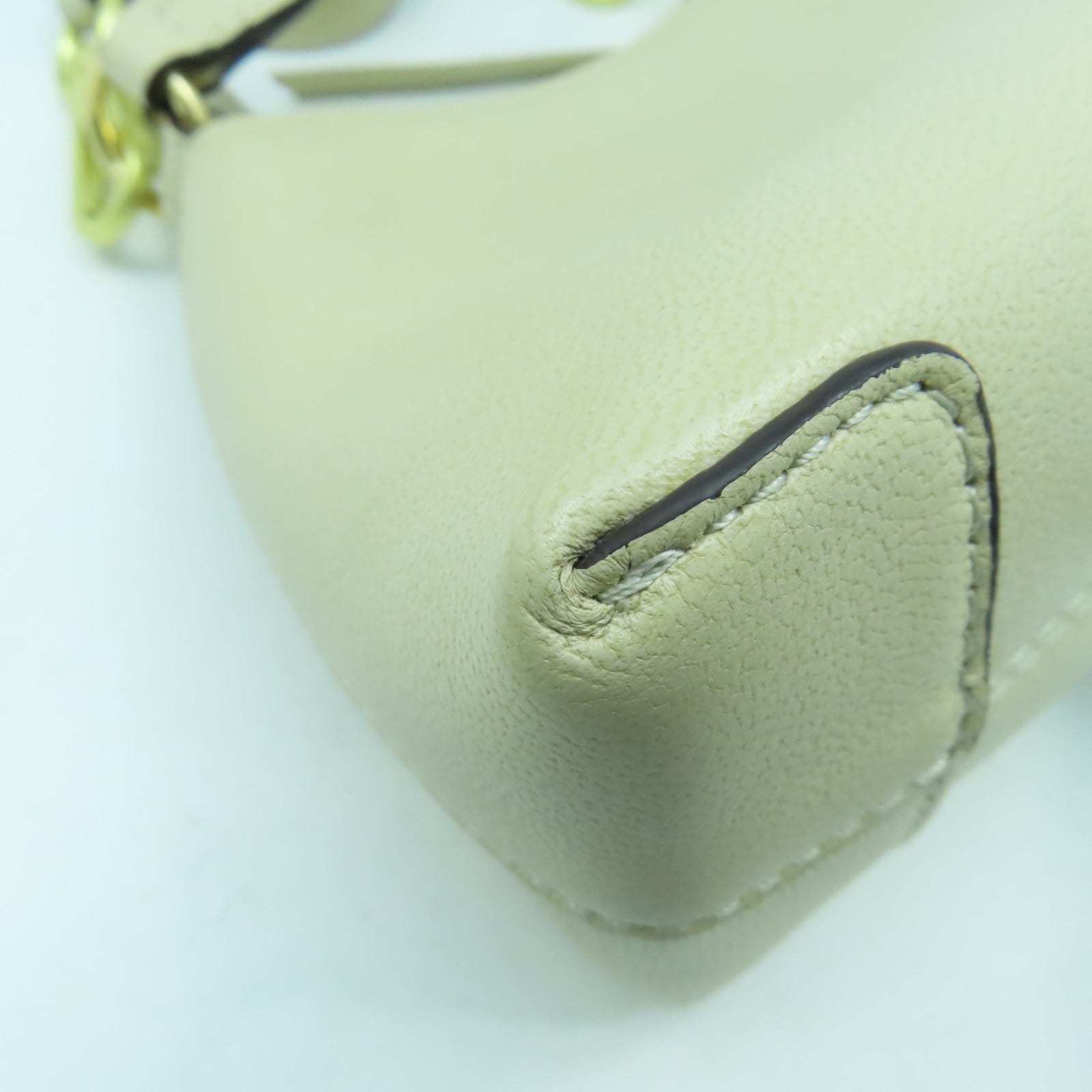 Chloe 牛皮皮革Shoulder Bag金扣手挽肩背兩用袋米色