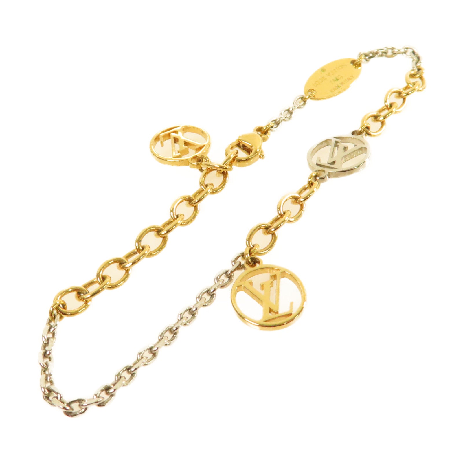 LOUIS VUITTON 金屬Logomania Bracelet手鏈金色/銀色