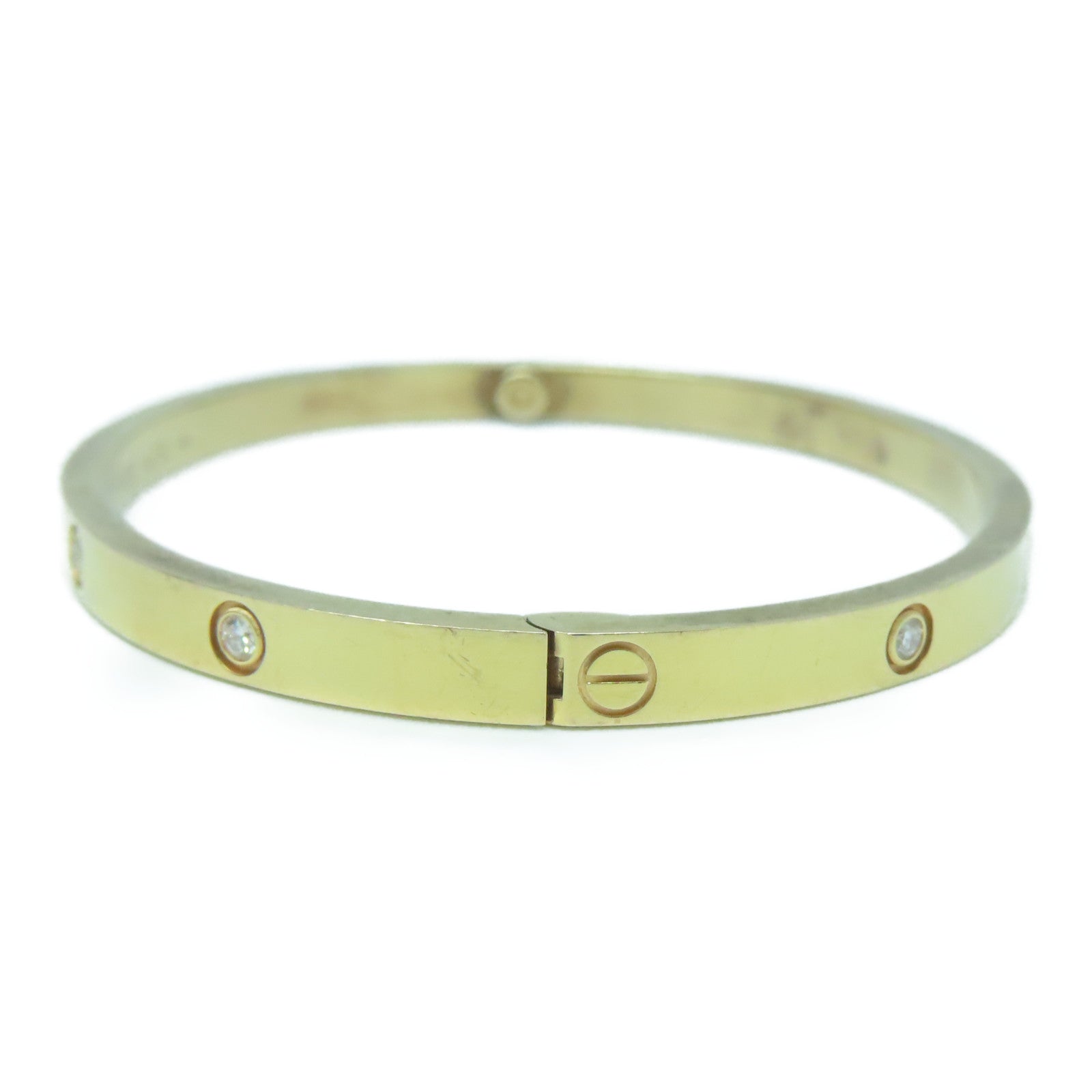 CARTIER 18K玫瑰金Mini Love Bracelet 10 Diamond钻石手镯