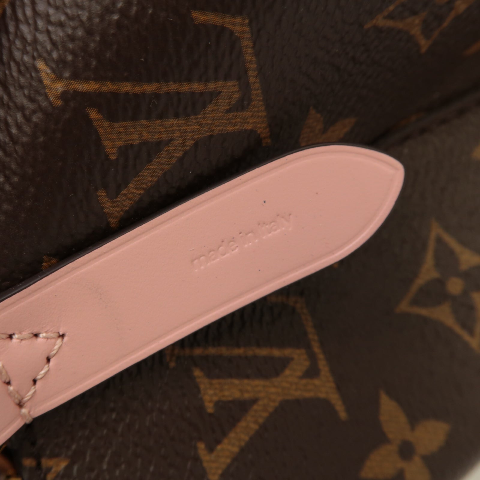 LOUIS VUITTON Monogram Neo Noe MM金扣肩背袋啡色/粉紅色