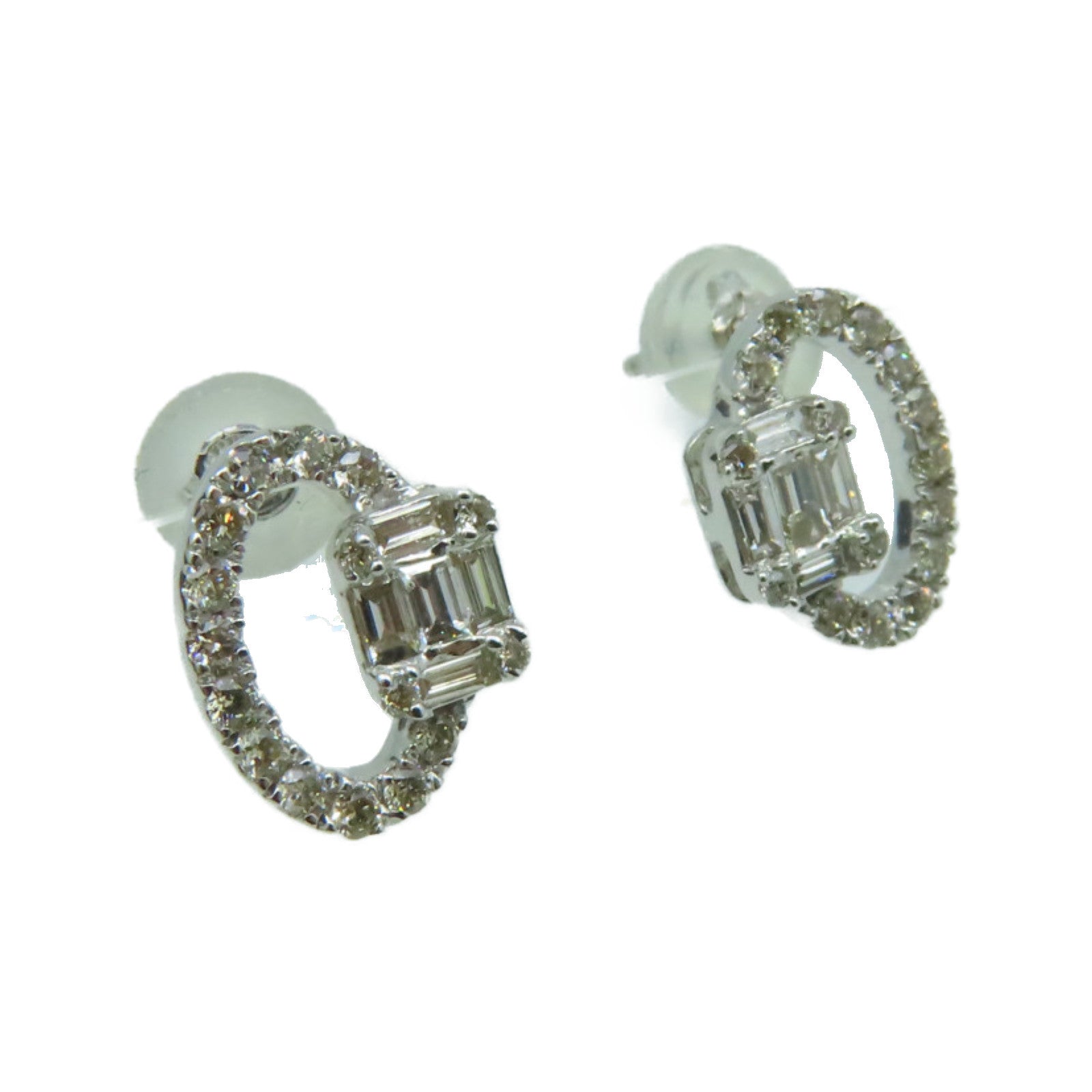 JEWELRY 【激減優惠】18K白金/0.5ct鑽石Diamond Earrings耳環