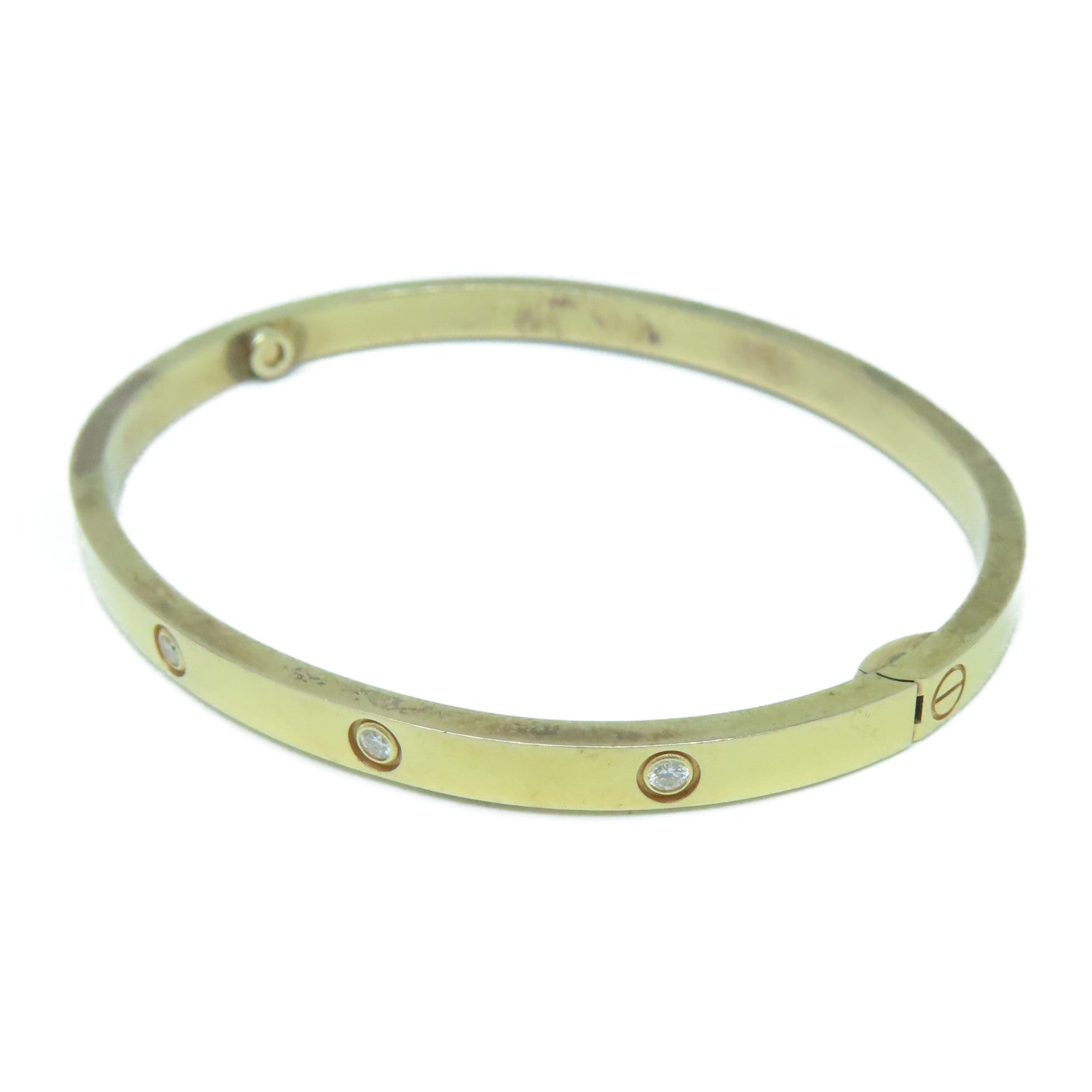 CARTIER 18K玫瑰金Mini Love Bracelet 10 Diamond钻石手镯