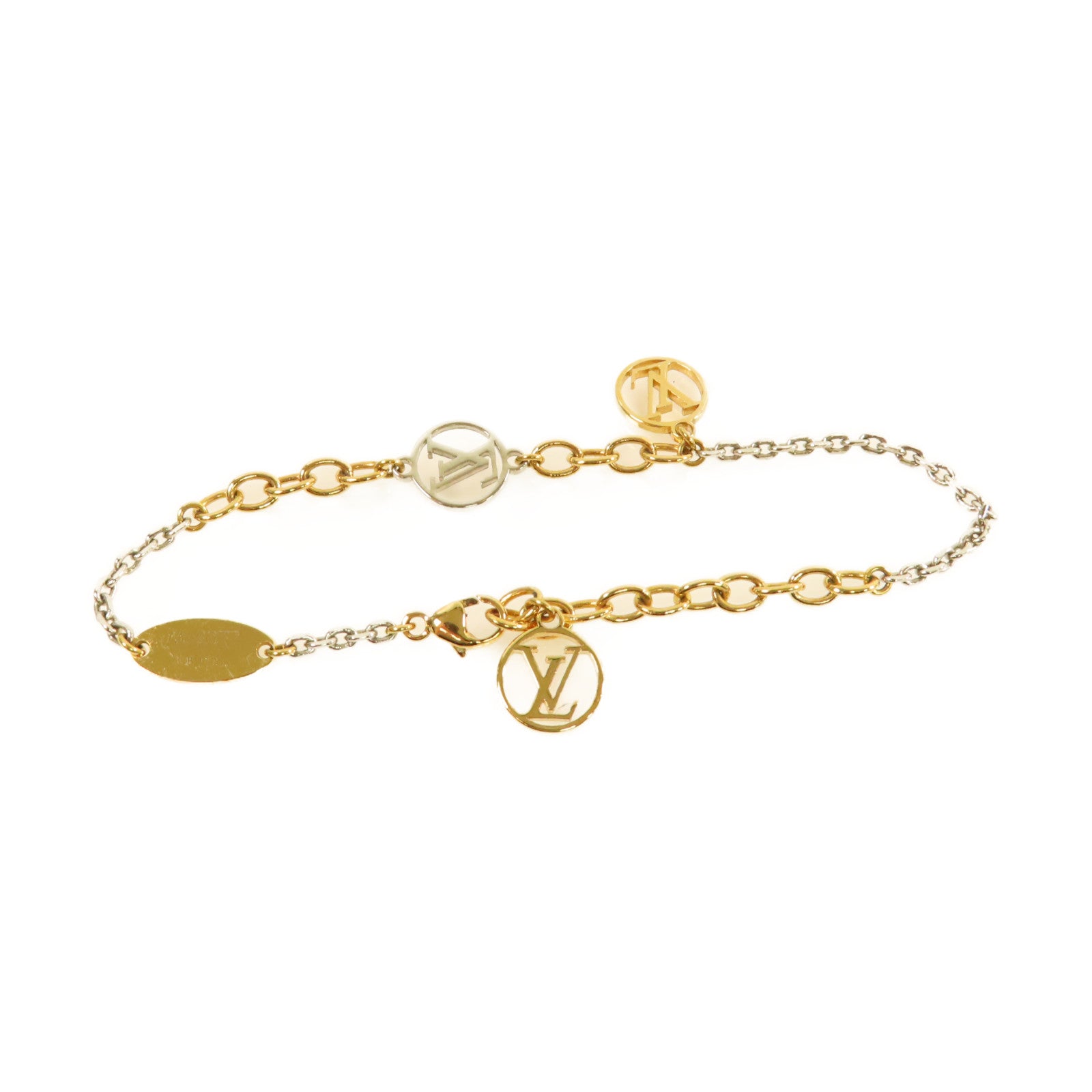 LOUIS VUITTON 金屬Logomania Bracelet手鏈金色/銀色