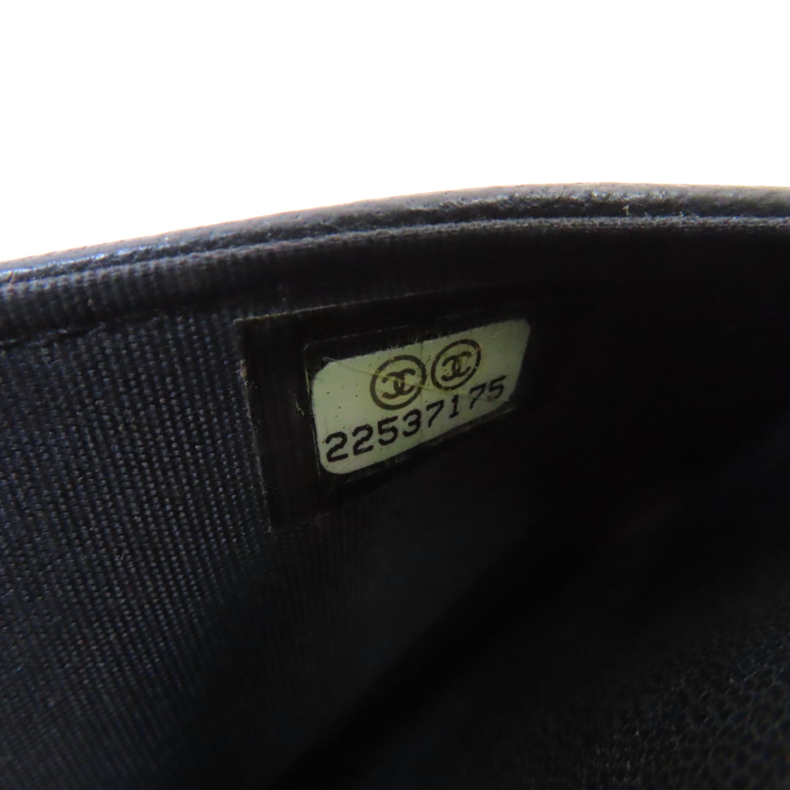 CHANEL 菱格牛皮皮革WOC Wallet On Chain金扣鏈帶肩背袋黑色