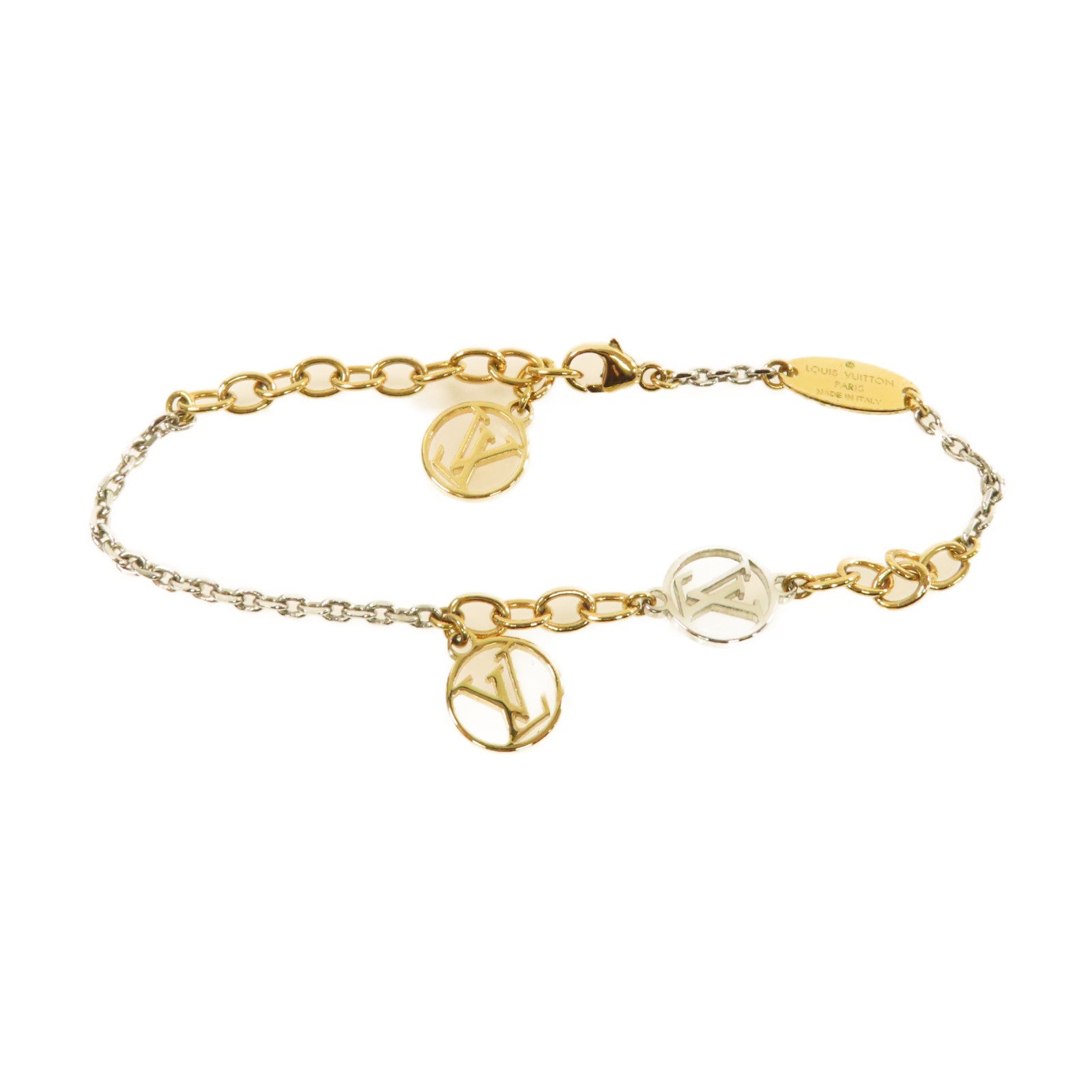 LOUIS VUITTON 金屬Logomania Bracelet手鏈金色/銀色
