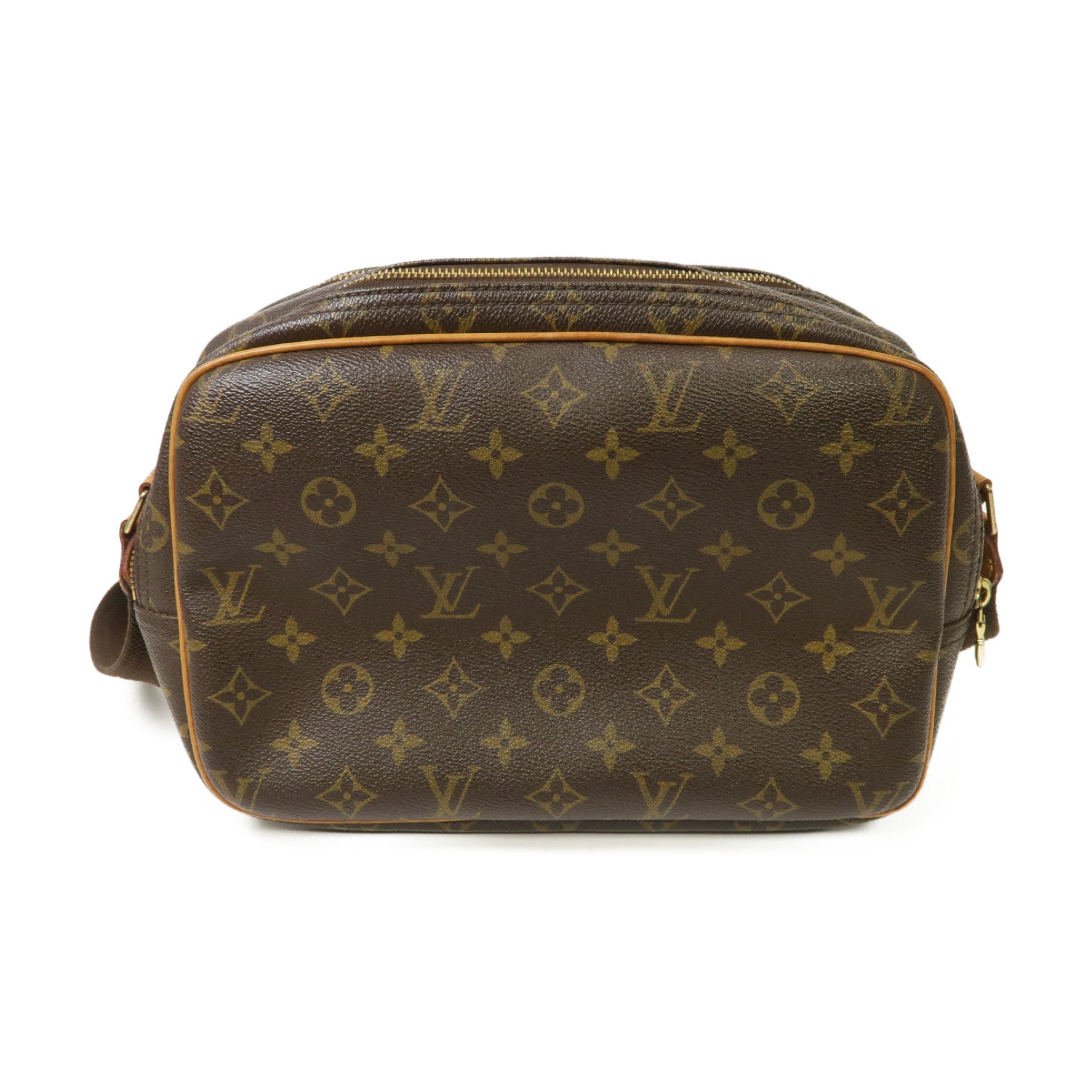 LOUIS VUITTON Monogram Reporter PM金扣肩背袋肩背袋