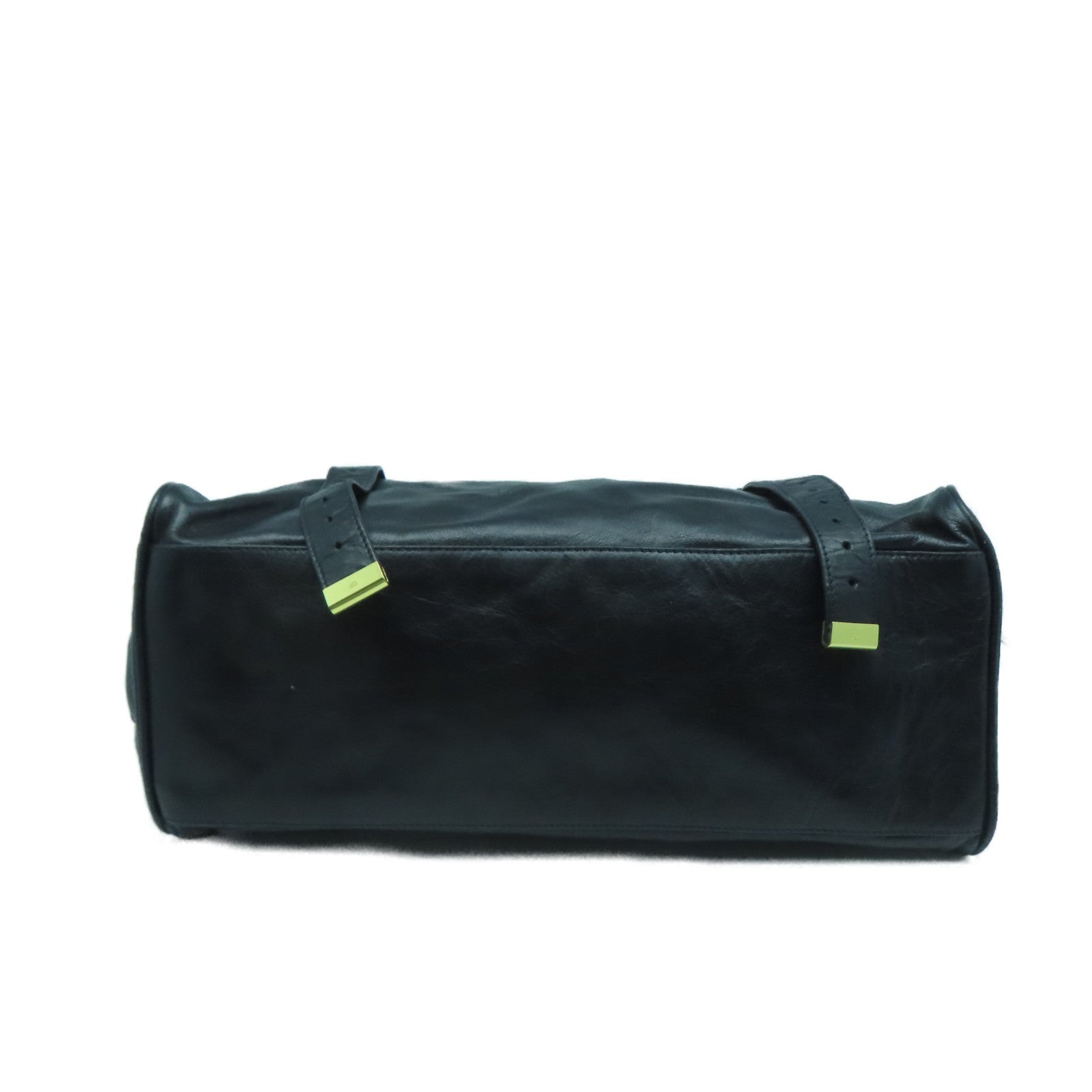 MULBERRY 牛皮皮革Shoulder Bag金扣手挽肩背兩用袋黑色