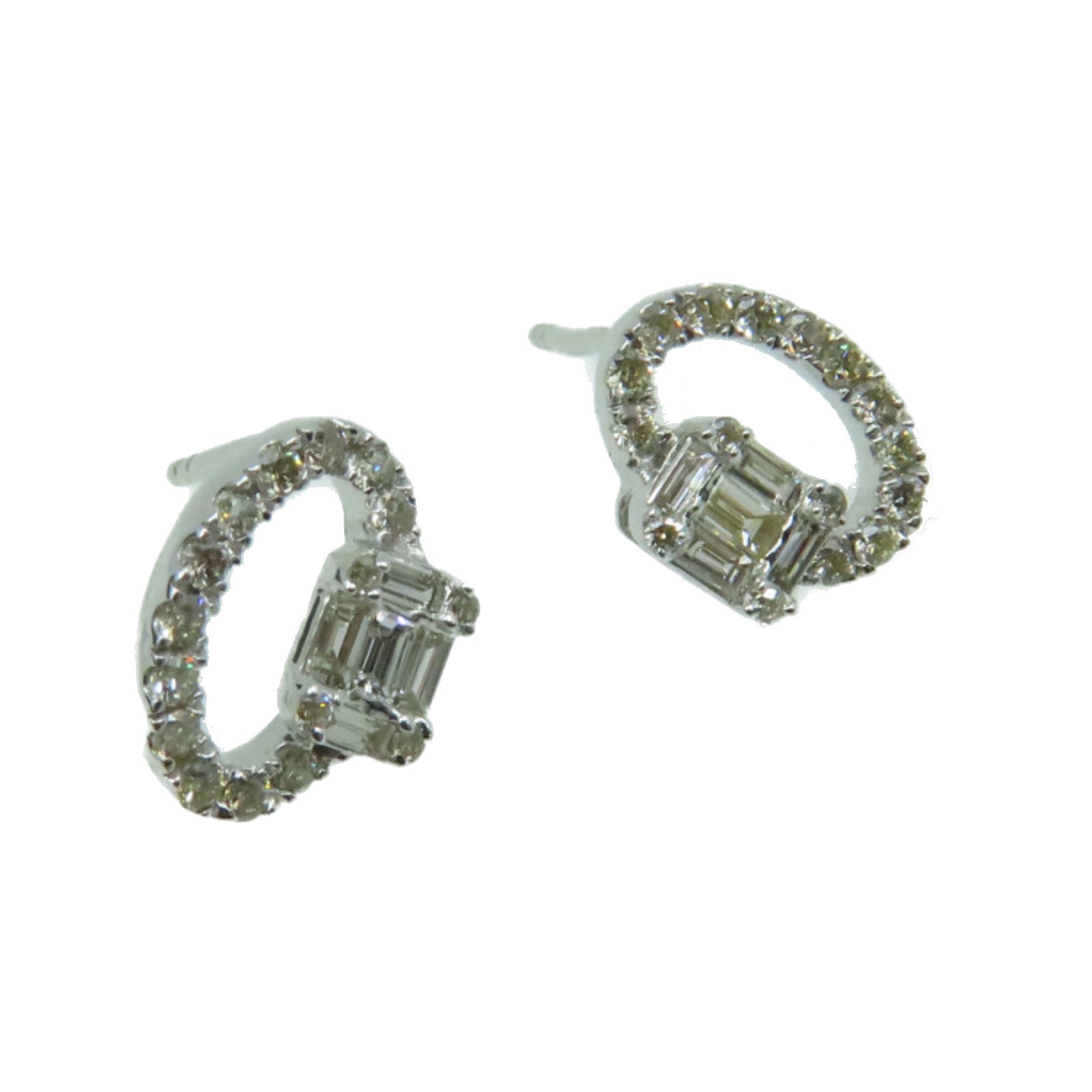 JEWELRY 【激減優惠】18K白金/0.5ct鑽石Diamond Earrings耳環