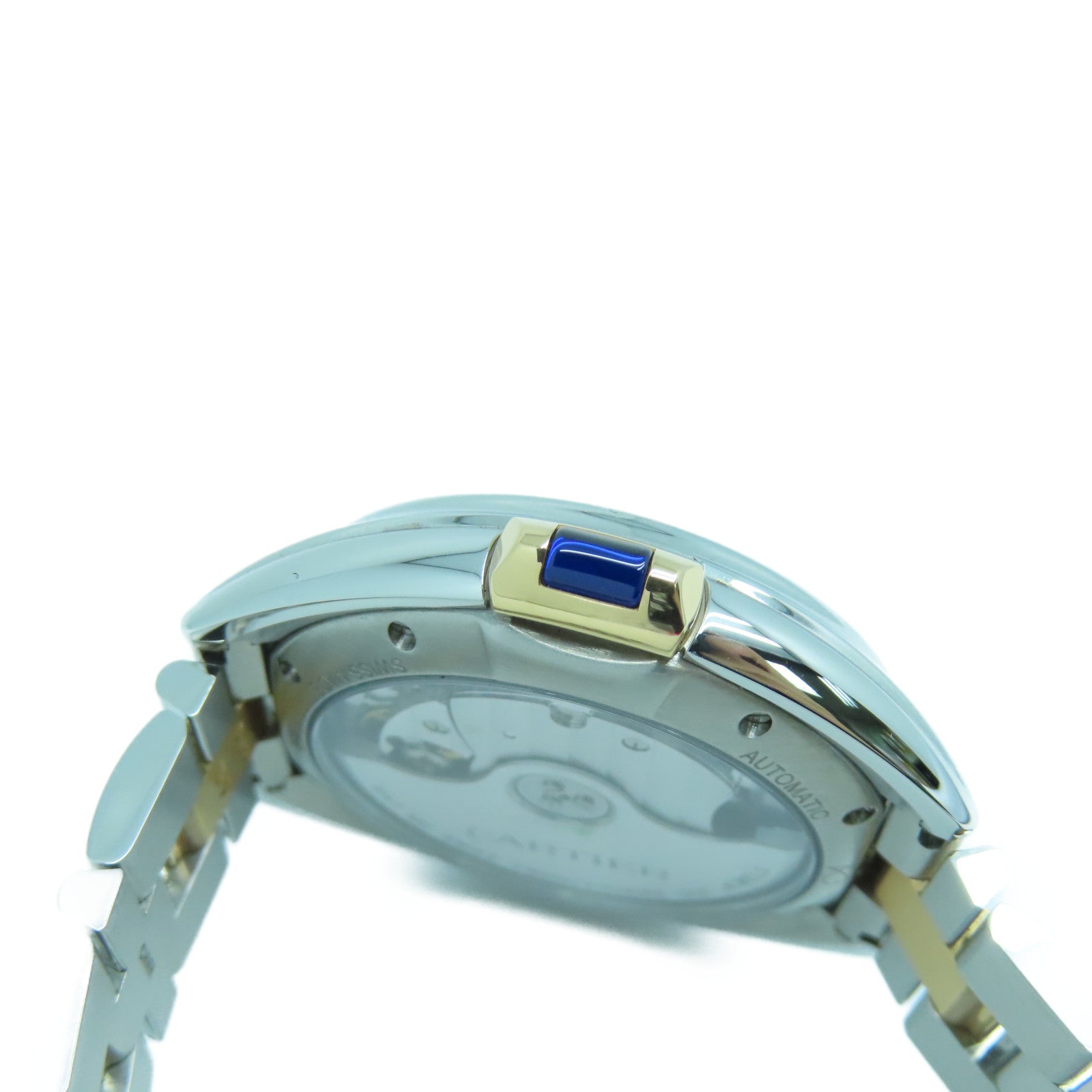 CARTIER 【激減優惠】Cle de Cartier 18K/不鏽鋼手錶自動機芯銀色