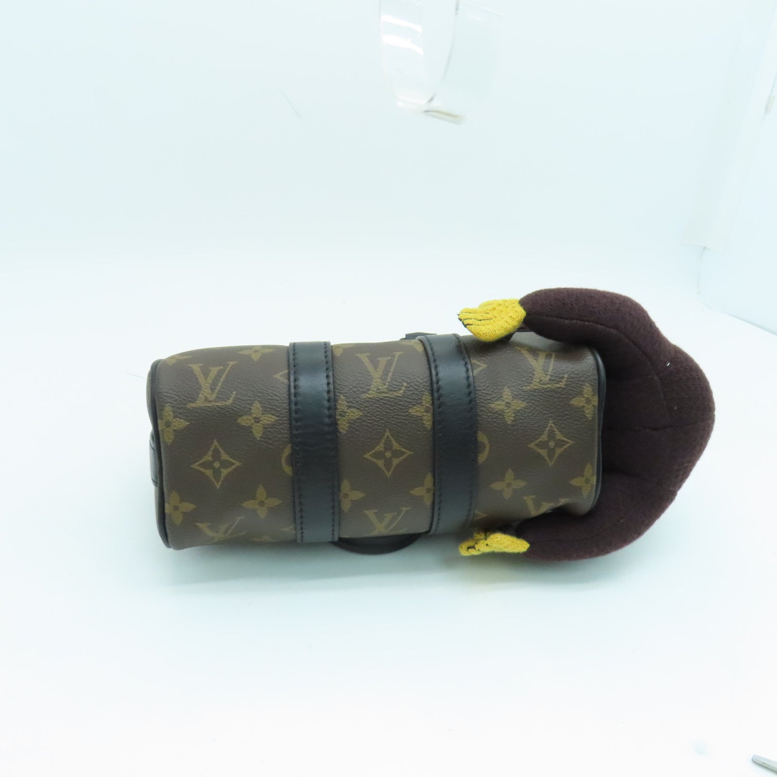 LOUIS VUITTON Monogram Monkey Keepall Nano手挽肩背两用袋黑色/啡色