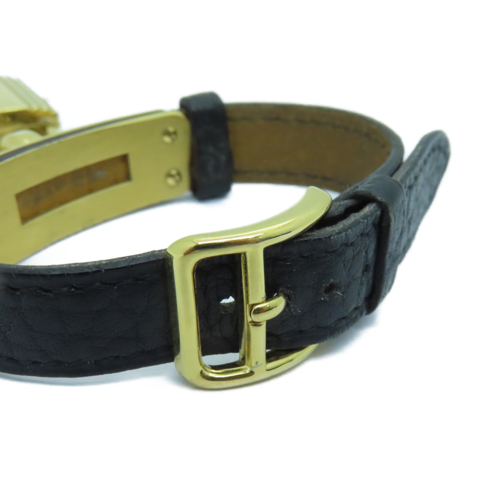 HERMES Kelly Watch不锈钢手表石英机芯黒色