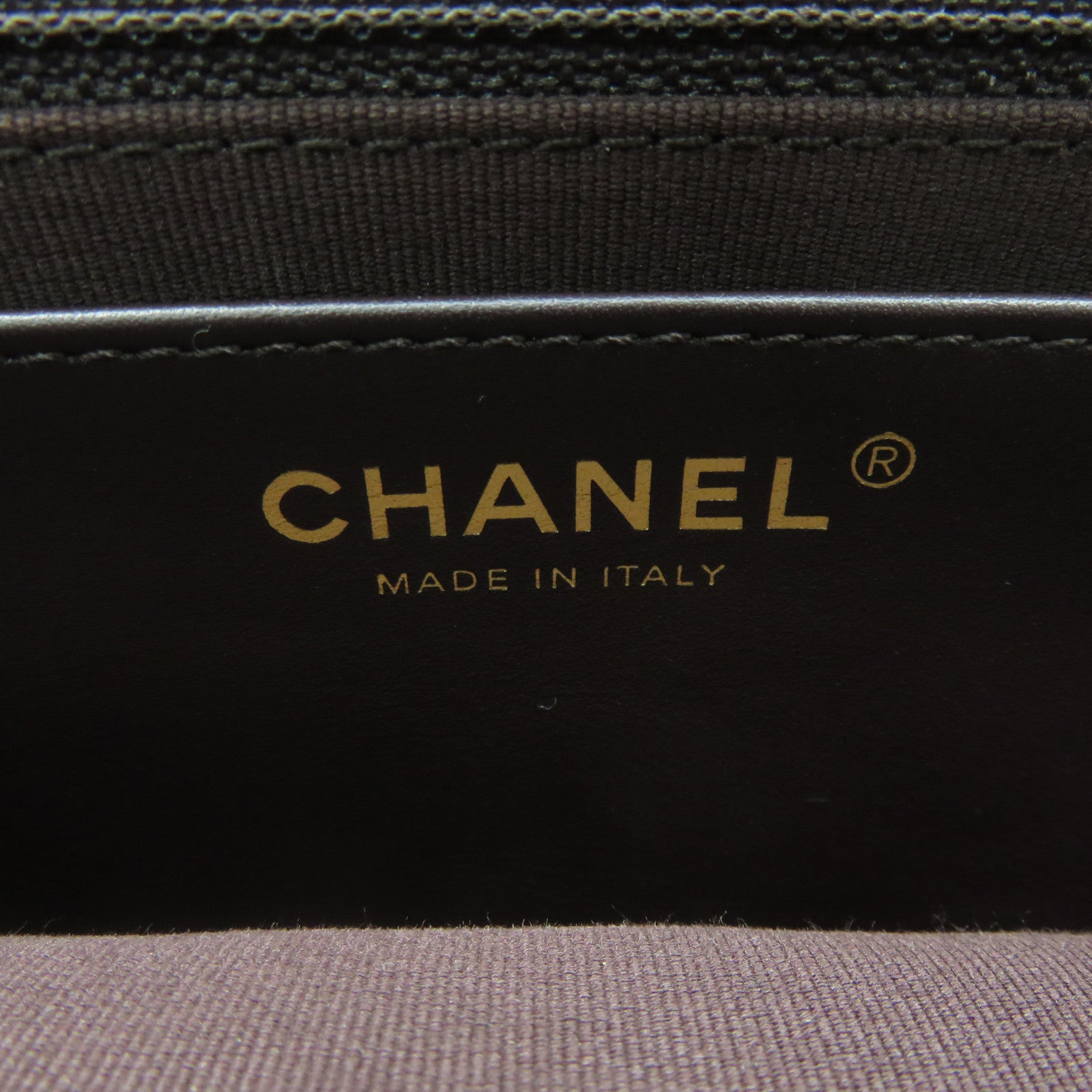 CHANEL 菱格羊皮皮革Chain Shoulder Bag金扣链带肩背袋朱古力色