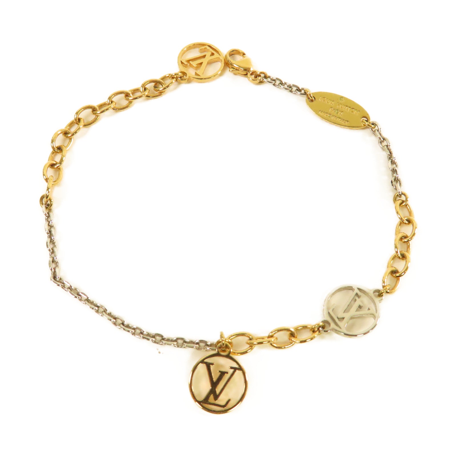 LOUIS VUITTON 金屬Logomania Bracelet手鏈金色/銀色