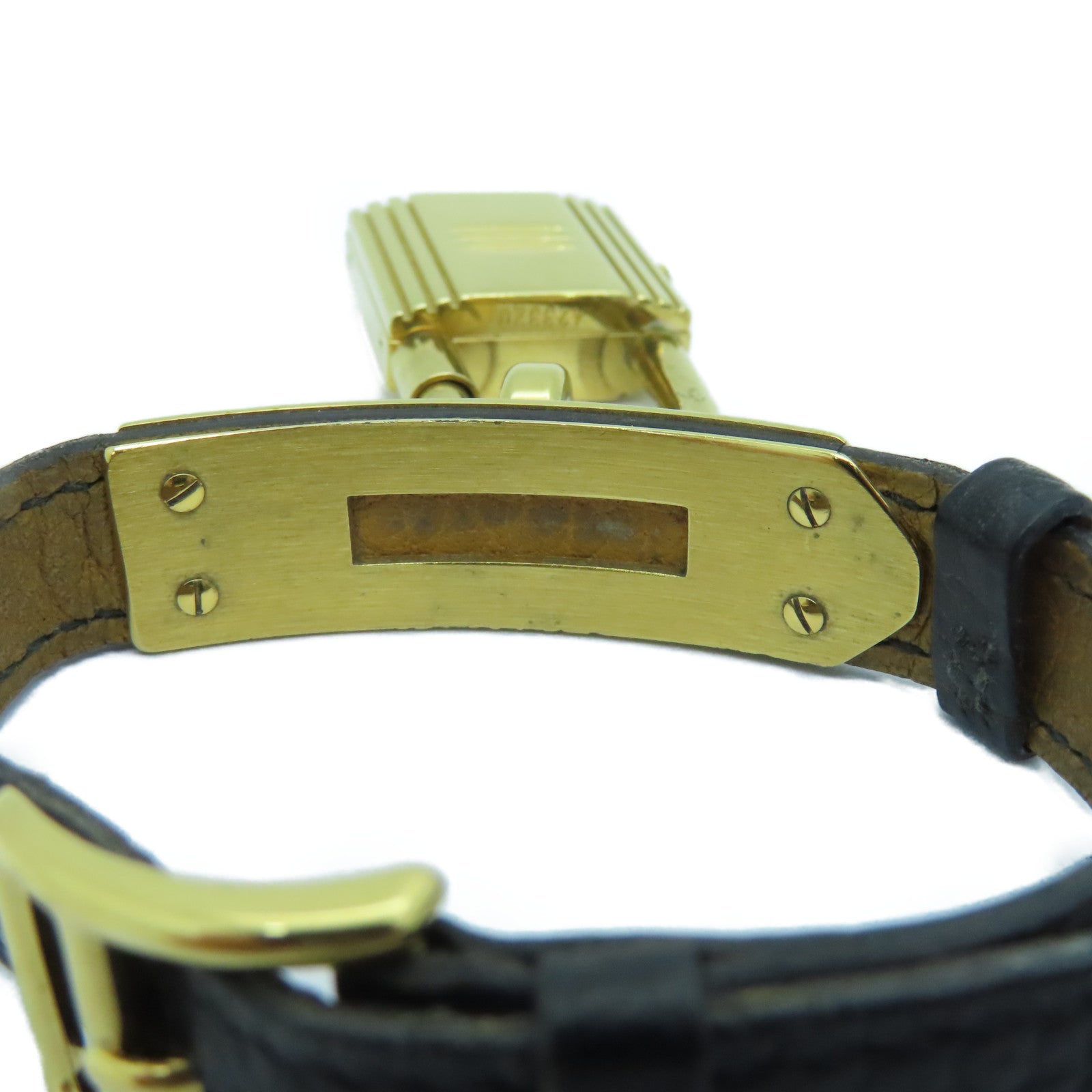 HERMES Kelly Watch不锈钢手表石英机芯黒色