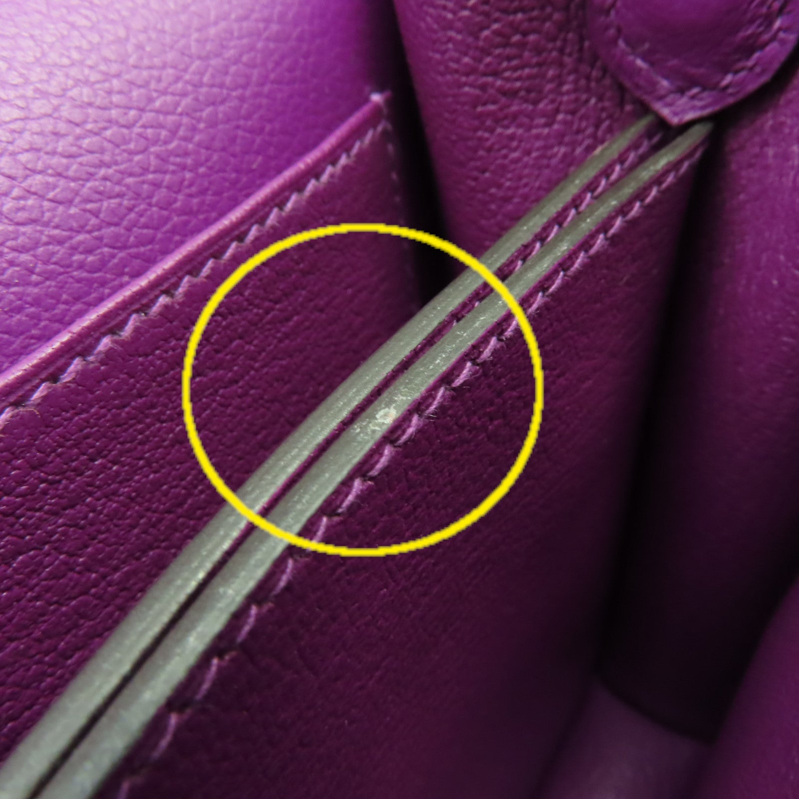 HERMES 【激減優惠】Evercolor皮革Mini Roulis Shoulder Bag銀扣肩背袋Anemone海葵紫色