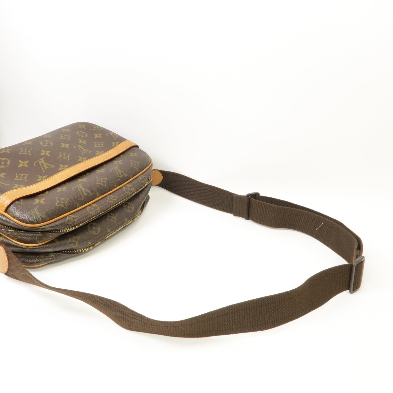LOUIS VUITTON Monogram Reporter PM金扣肩背袋肩背袋