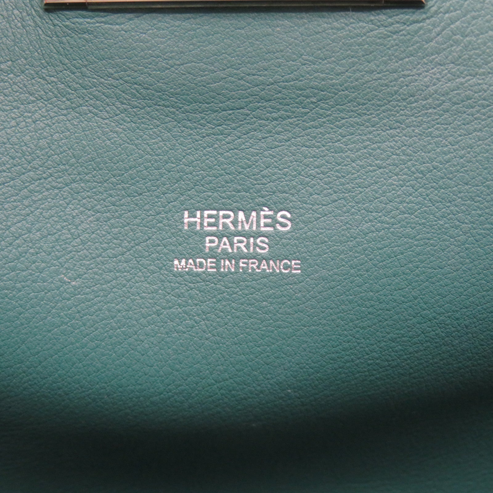 HERMES [Sharp Discount] Evercolor Leather Toolbox 26 Silver Buckle Handle Shoulder Backpack Malachite Green/Malachite/Z6