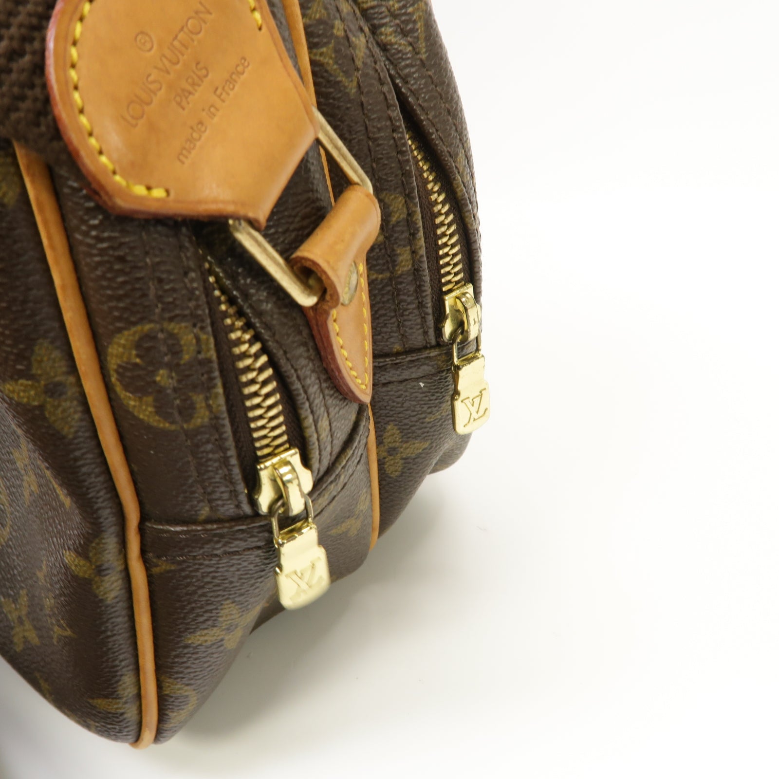 LOUIS VUITTON Monogram Reporter PM金扣肩背袋肩背袋
