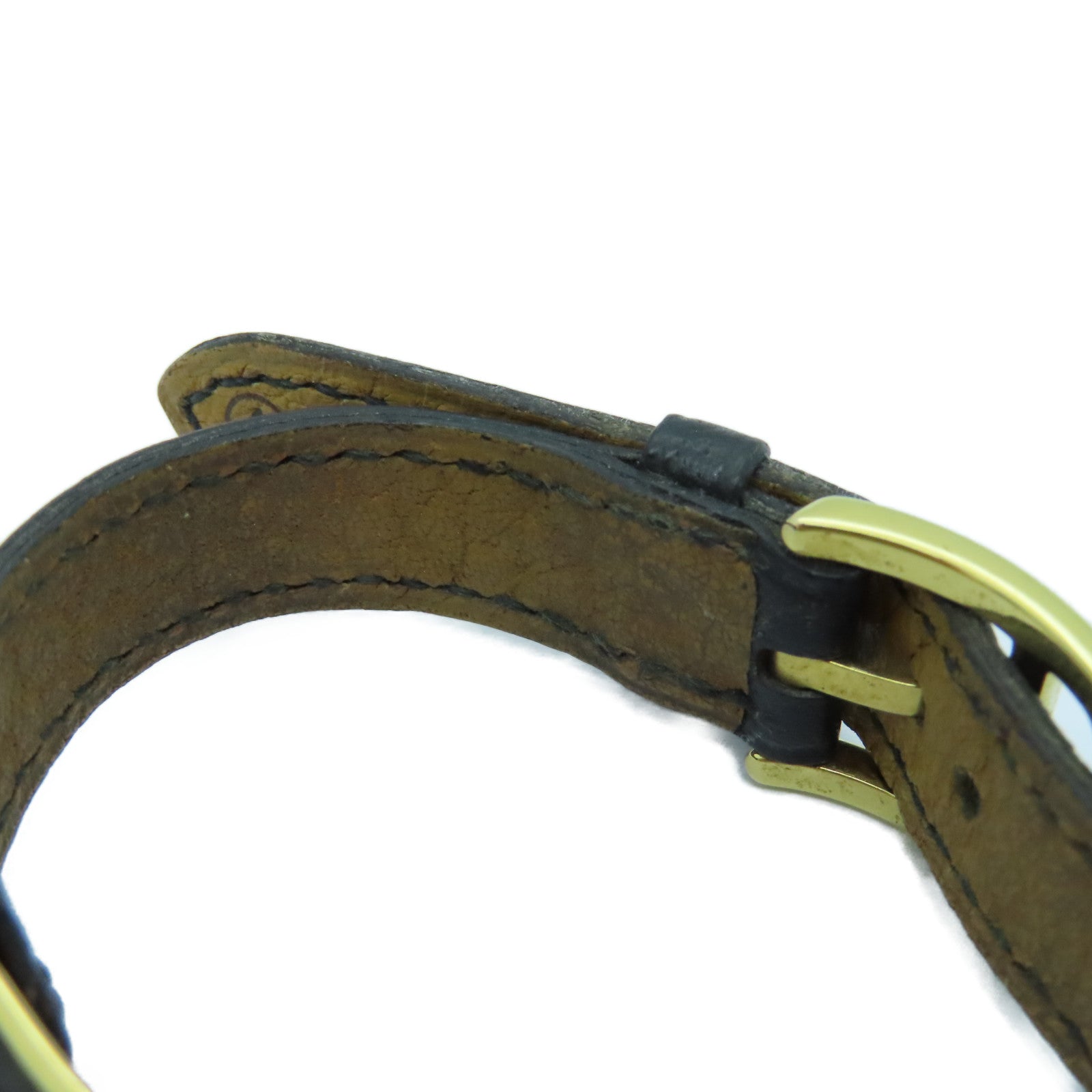 HERMES Kelly Watch不锈钢手表石英机芯黒色