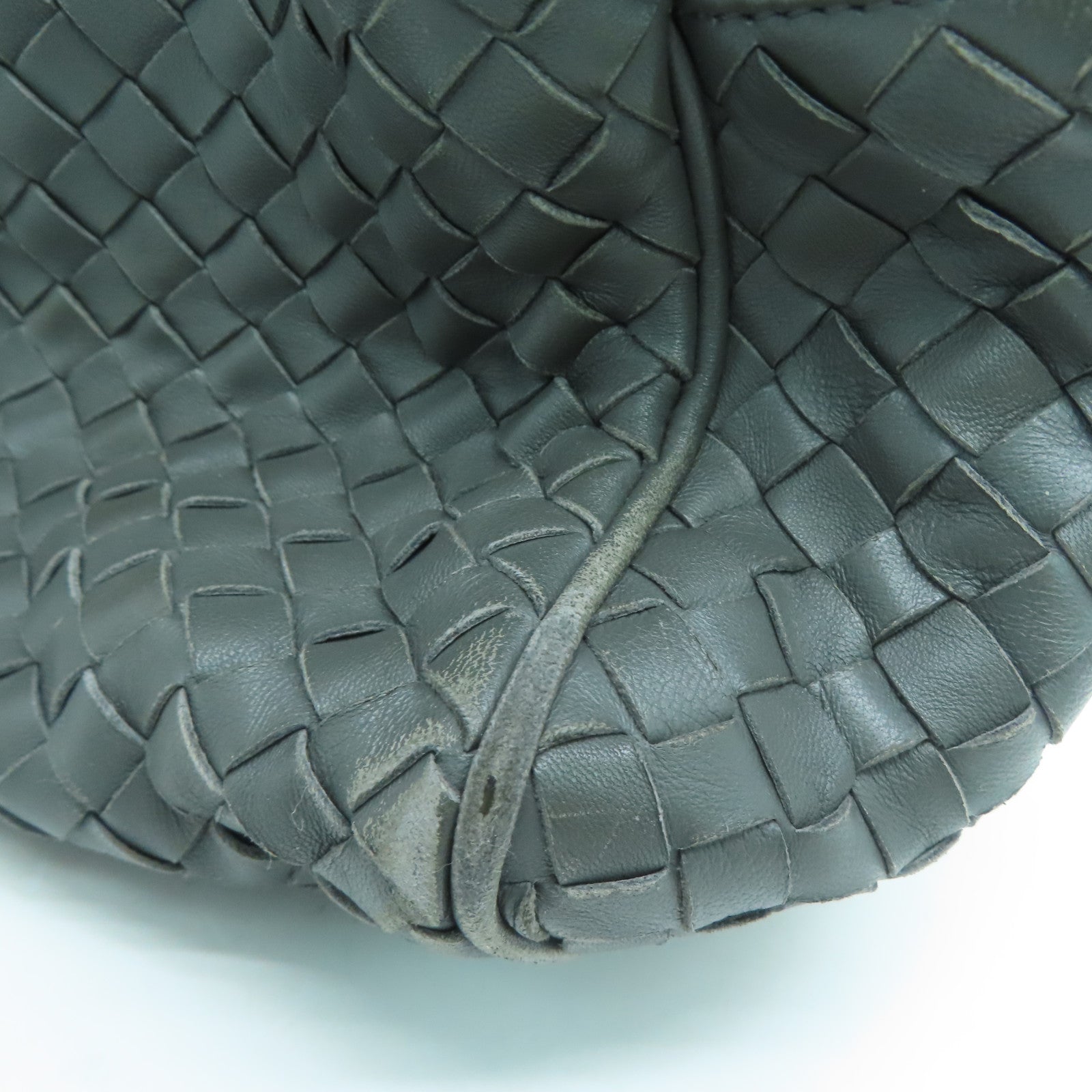 BOTTEGA VENETA 【Sharp Discount】Craftskin Leather 2way Shoulder Bag Handle Shoulder Bag Gray