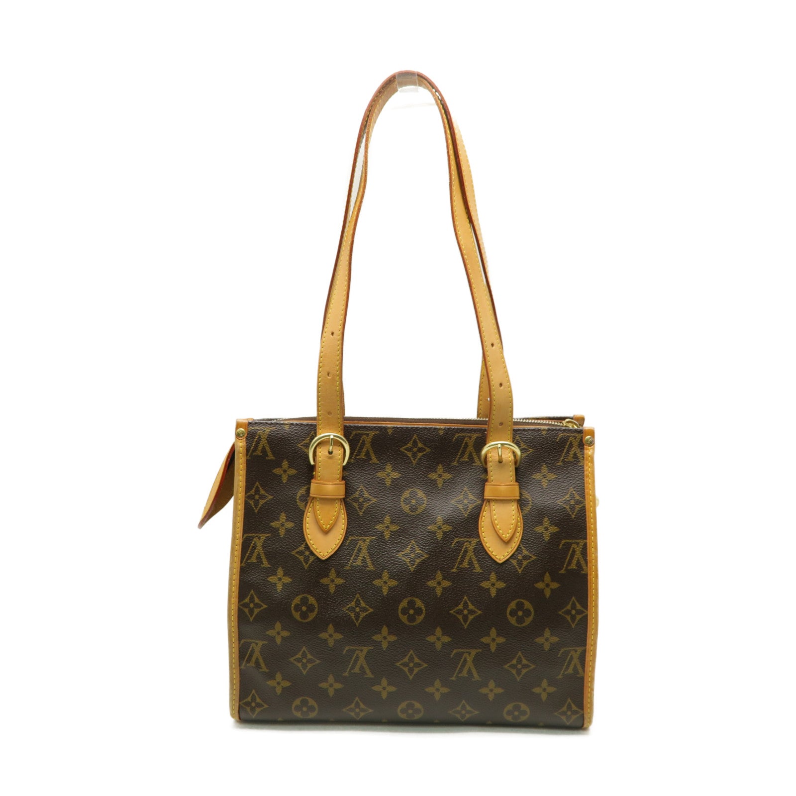 LOUIS VUITTON Monogram Popincourt金扣肩背袋棕色