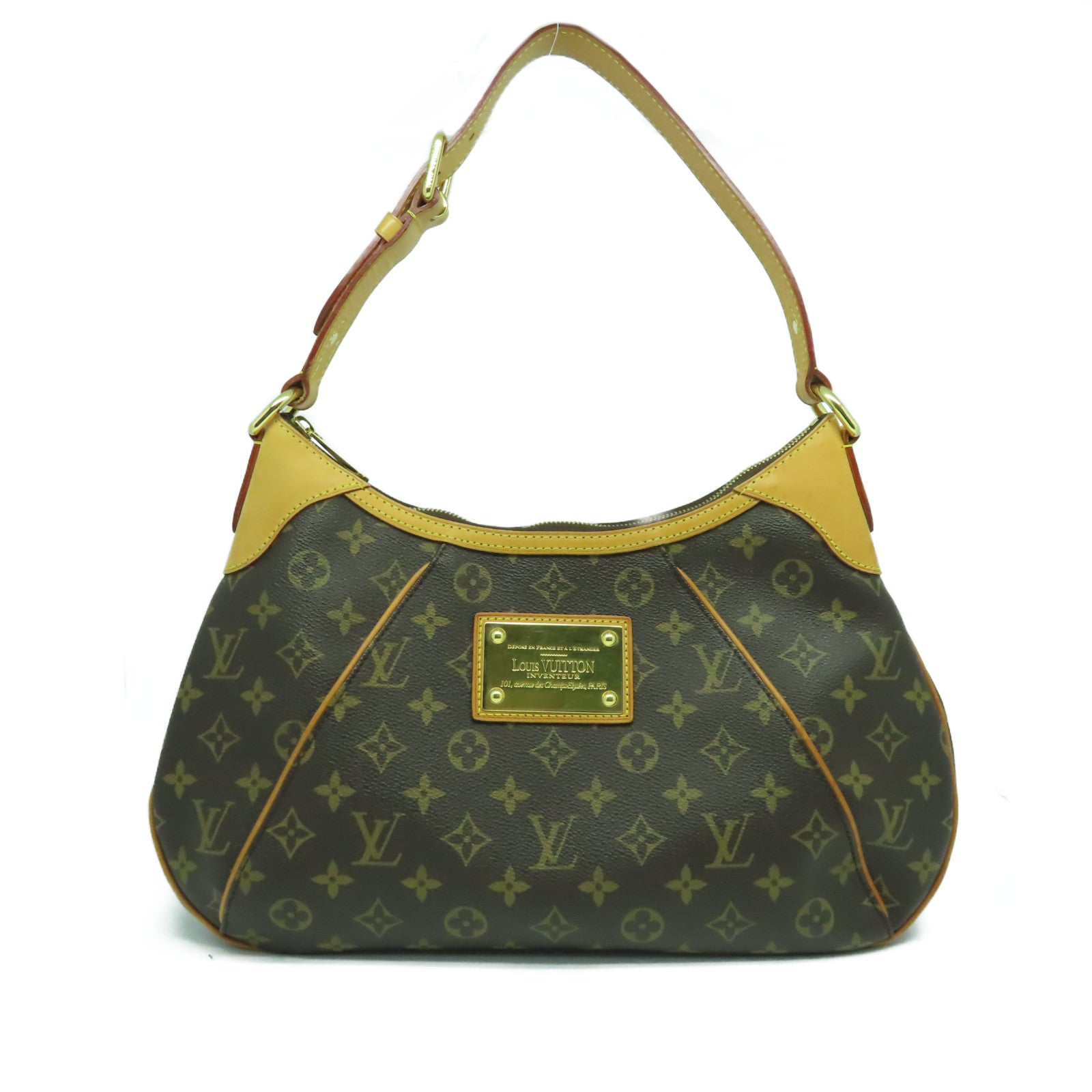 LOUIS VUITTON Monogram Thames GM金扣肩背袋啡色