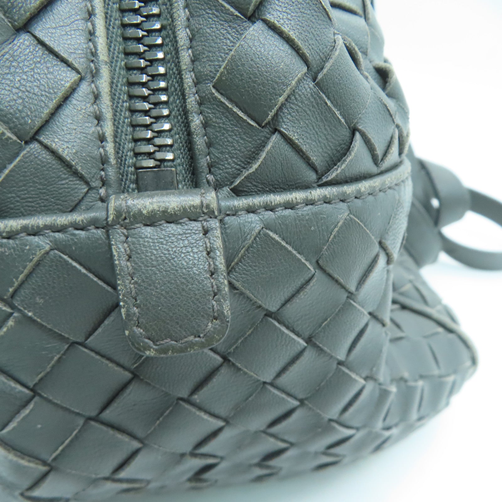 BOTTEGA VENETA 【Sharp Discount】Craftskin Leather 2way Shoulder Bag Handle Shoulder Bag Gray