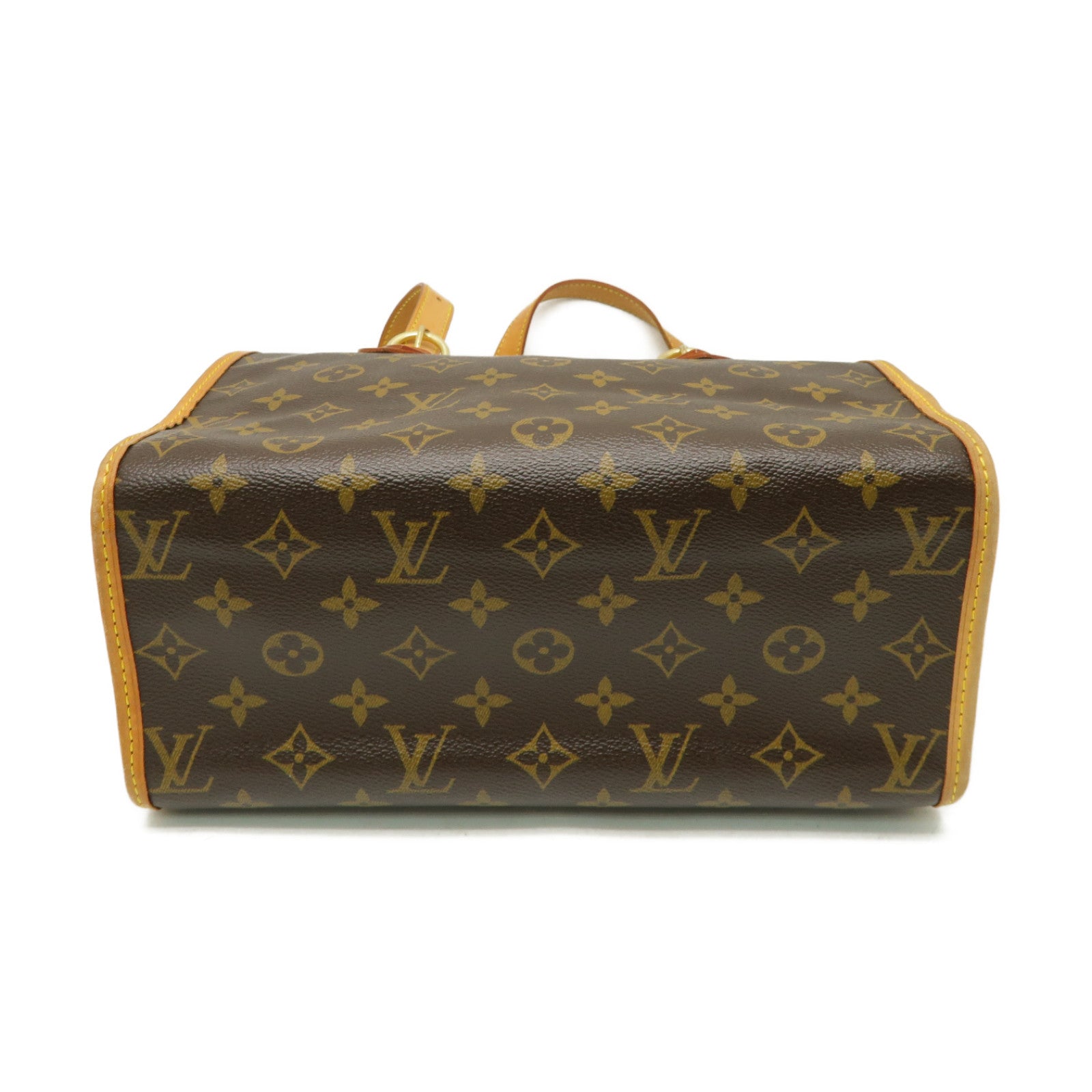 LOUIS VUITTON Monogram Popincourt金扣肩背袋棕色