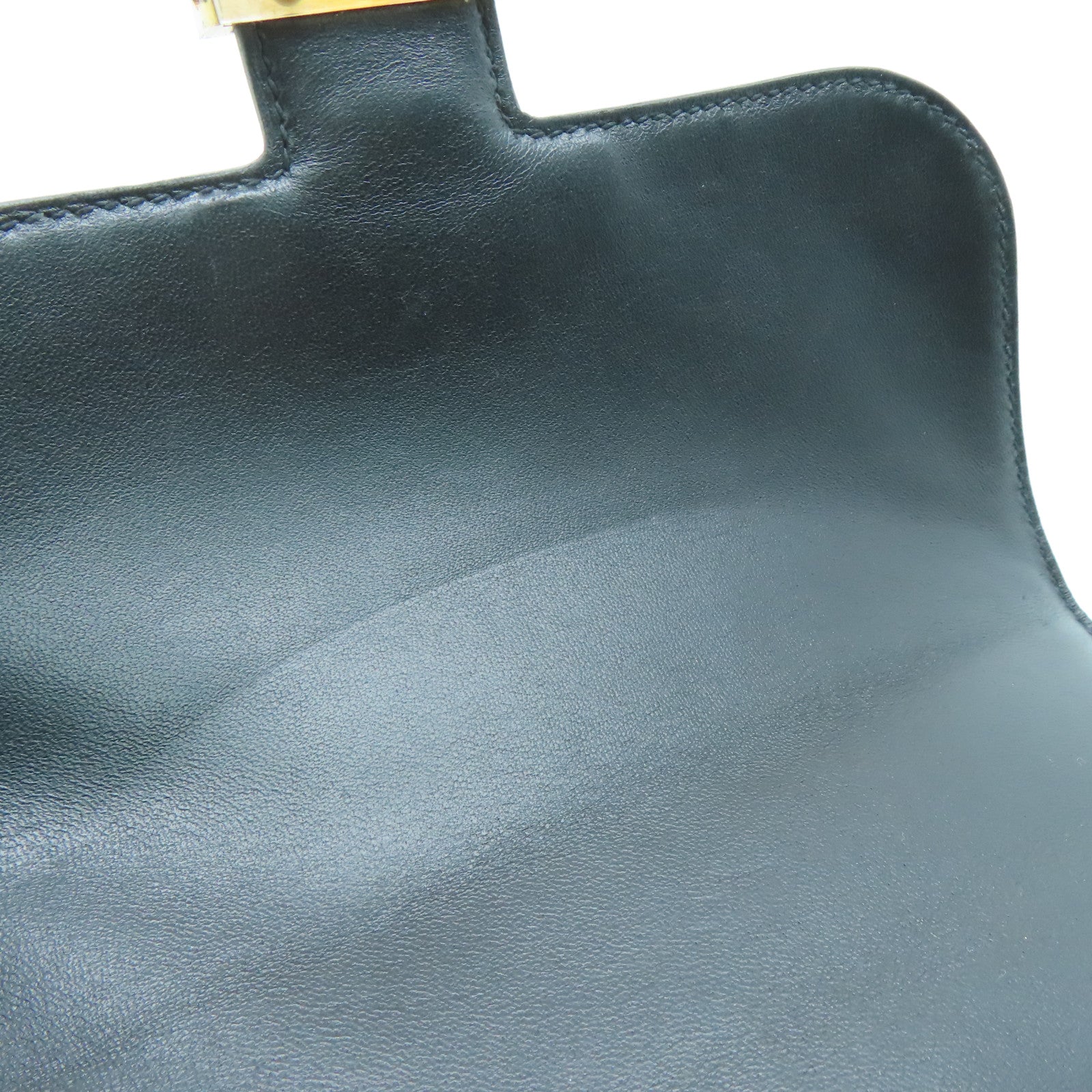 HERMES Epsom皮革Constance Mini金扣肩背袋Noir/黑色