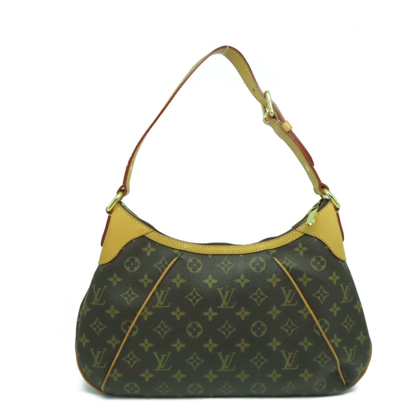LOUIS VUITTON Monogram Thames GM金扣肩背袋啡色