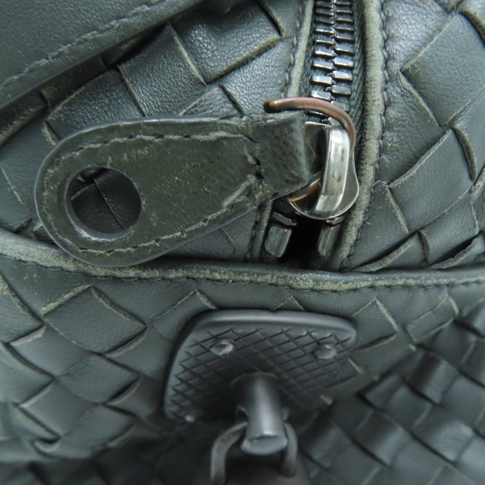 BOTTEGA VENETA 【Sharp Discount】Craftskin Leather 2way Shoulder Bag Handle Shoulder Bag Gray