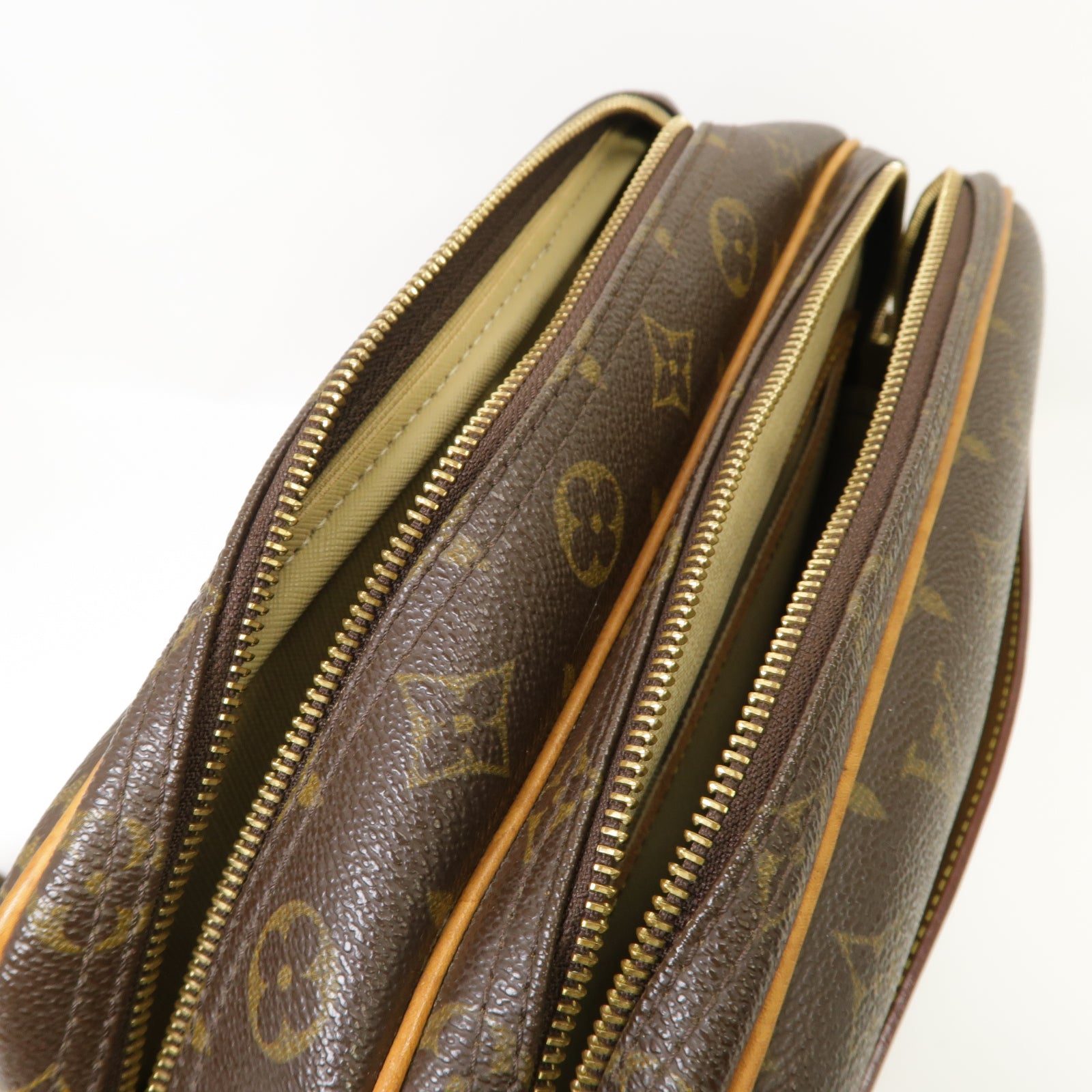 LOUIS VUITTON Monogram Reporter PM金扣肩背袋肩背袋