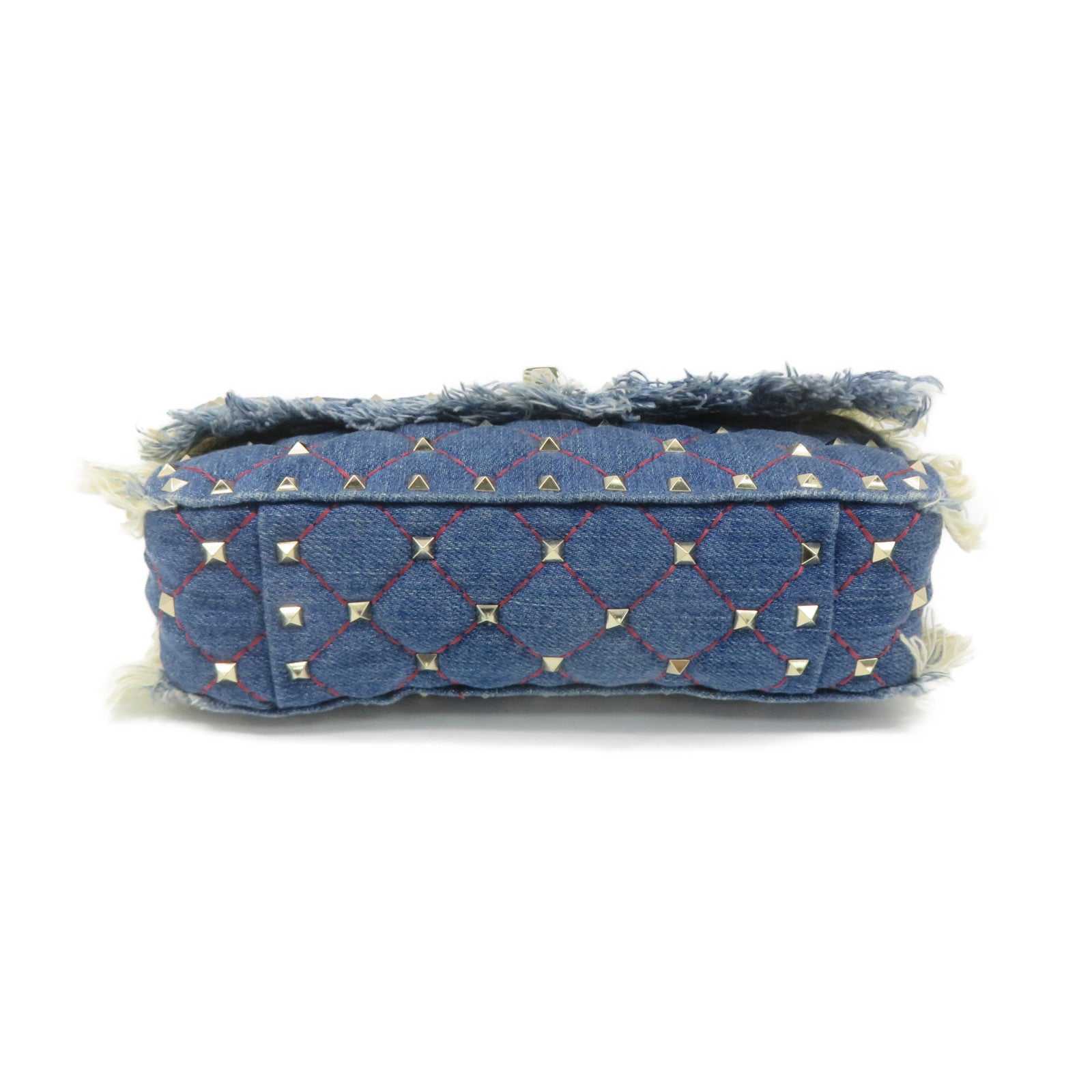 Valentino Denim 2Way Shoulder Bag Chain Belt Handle Shoulder Bag