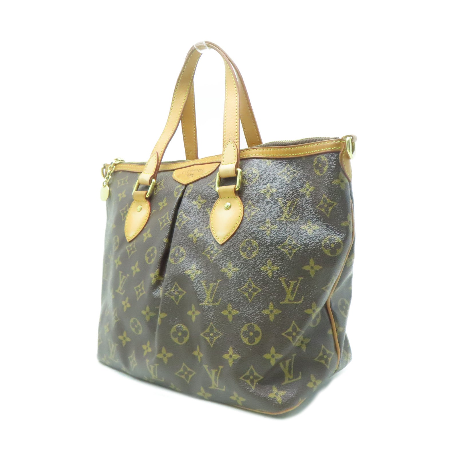 LOUIS VUITTON Monogram Palermo PM金扣手挽肩背兩用袋啡色