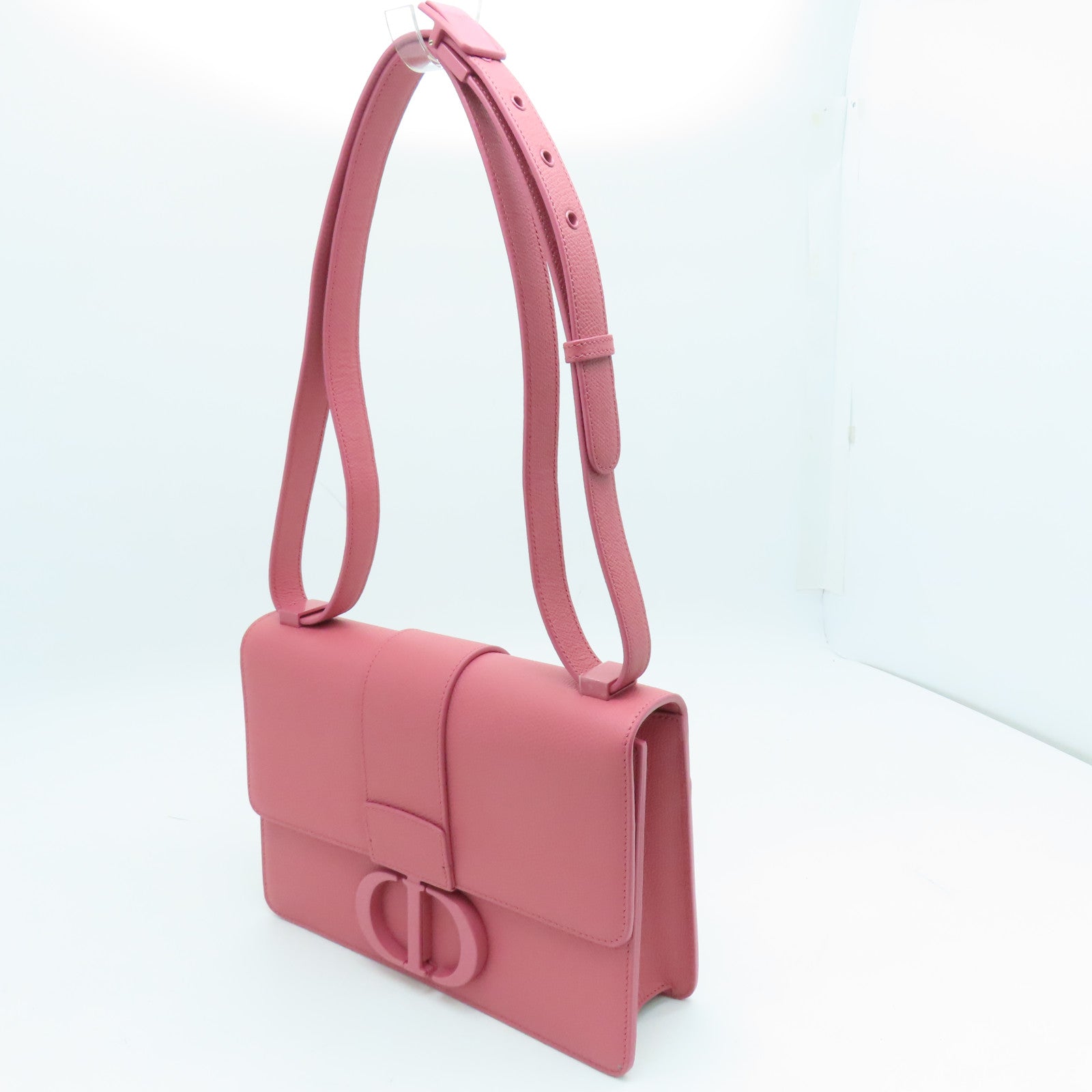Dior Calfskin Leather 30 Montaigne Shoulder Bag Pink