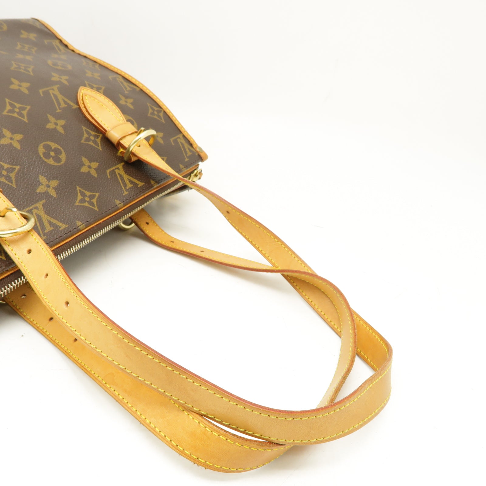 LOUIS VUITTON Monogram Popincourt金扣肩背袋棕色