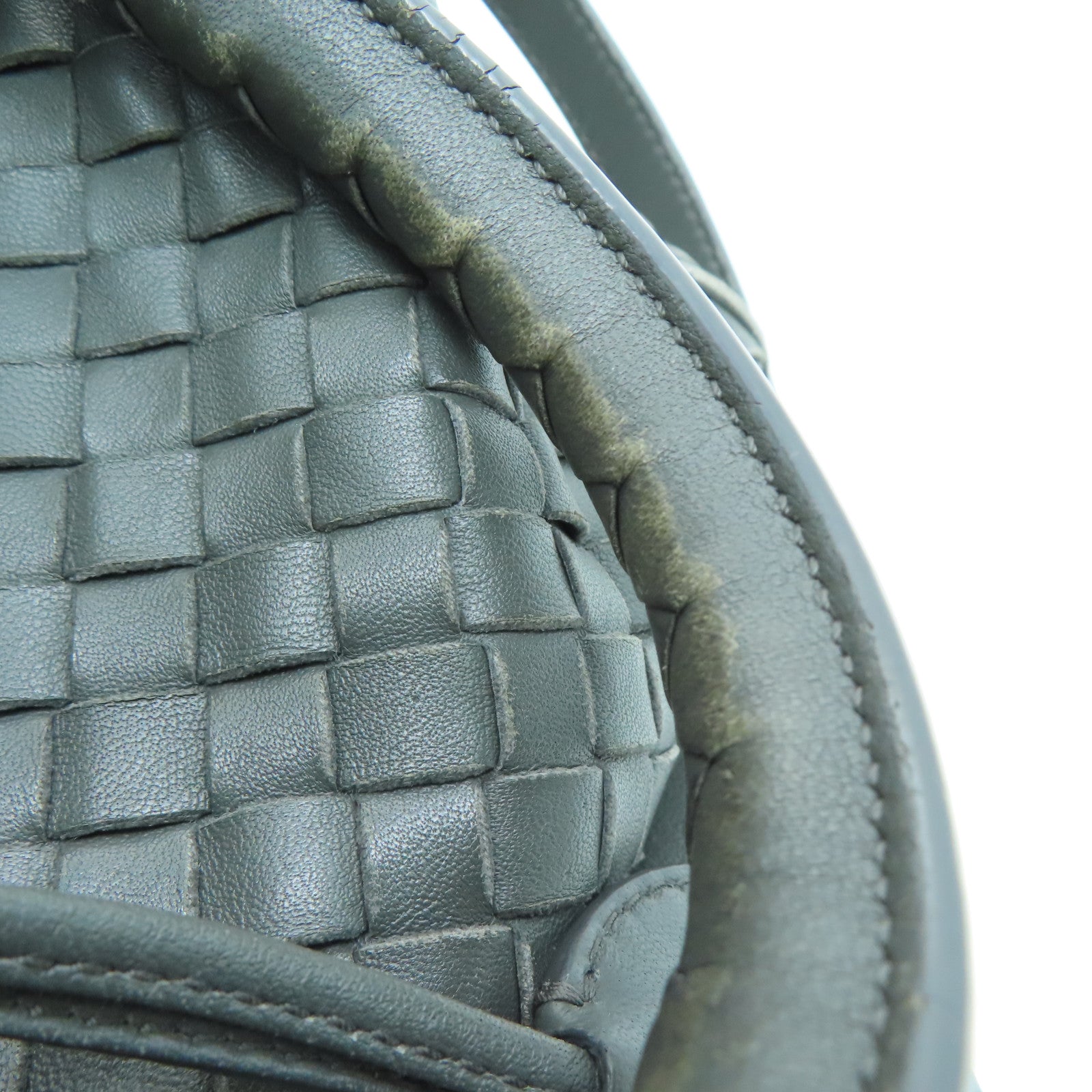 BOTTEGA VENETA 【Sharp Discount】Craftskin Leather 2way Shoulder Bag Handle Shoulder Bag Gray