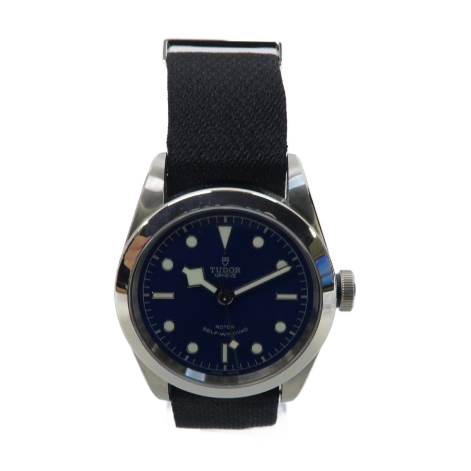 TUDOR Black Bay 40MM不鏽鋼/帆布手錶自動機芯藍色