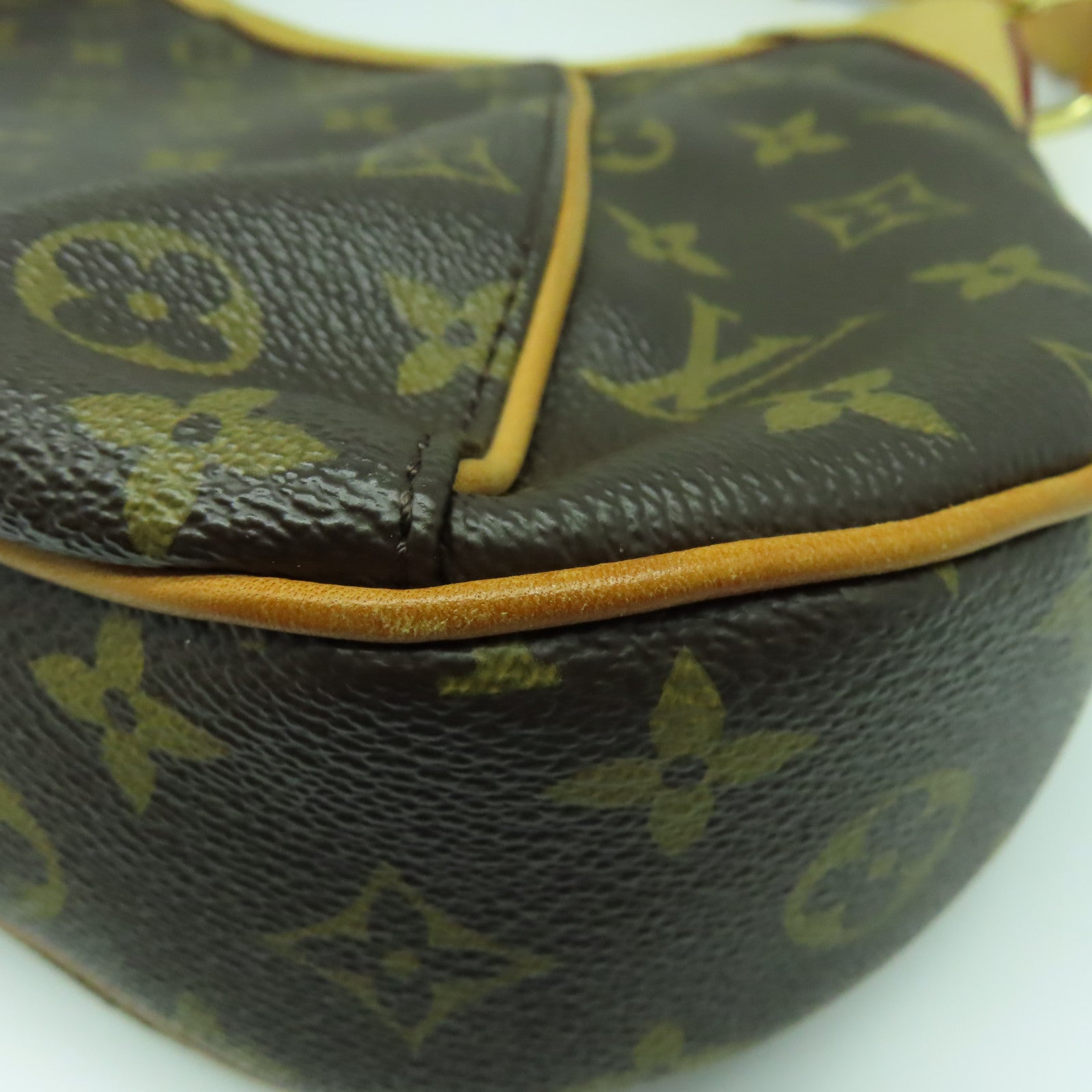 LOUIS VUITTON Monogram Thames GM金扣肩背袋啡色