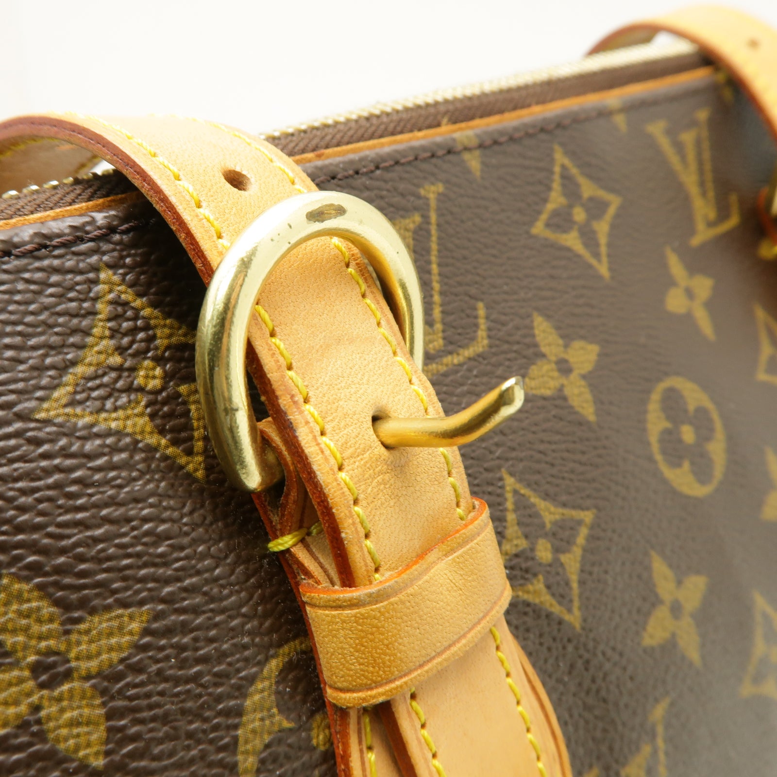 LOUIS VUITTON Monogram Popincourt金扣肩背袋棕色