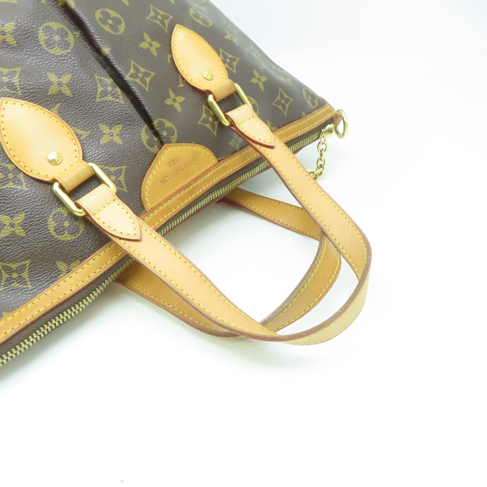 LOUIS VUITTON Monogram Palermo PM金扣手挽肩背兩用袋啡色