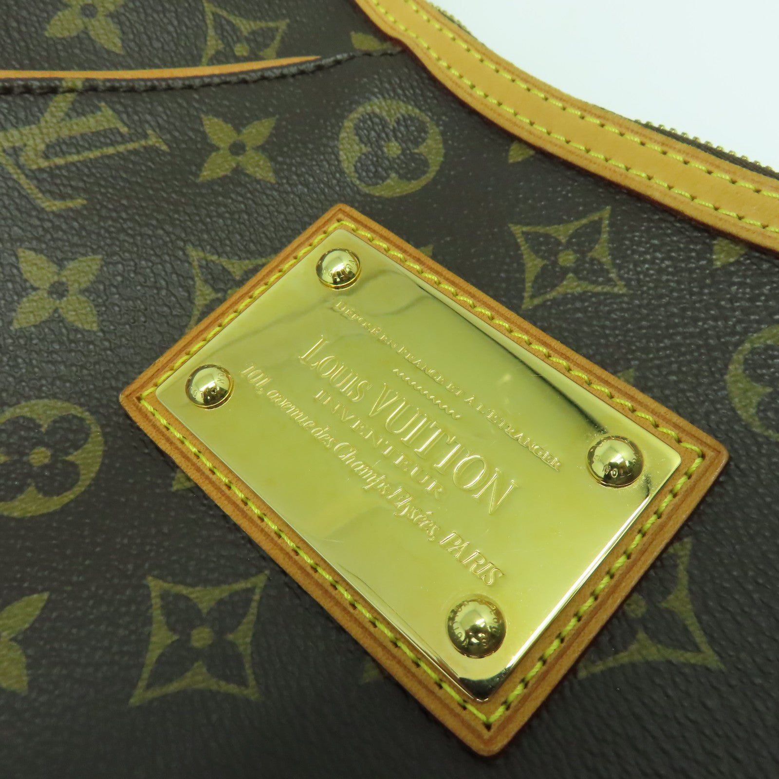 LOUIS VUITTON Monogram Thames GM金扣肩背袋啡色