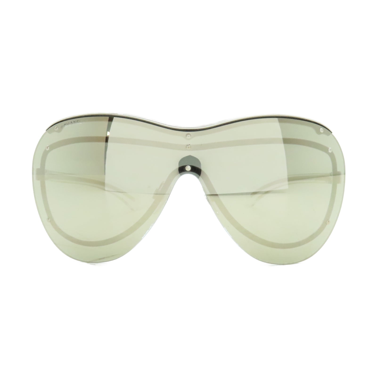 CHANEL 金屬/PVC Sunglasses太陽眼鏡銀色/灰色