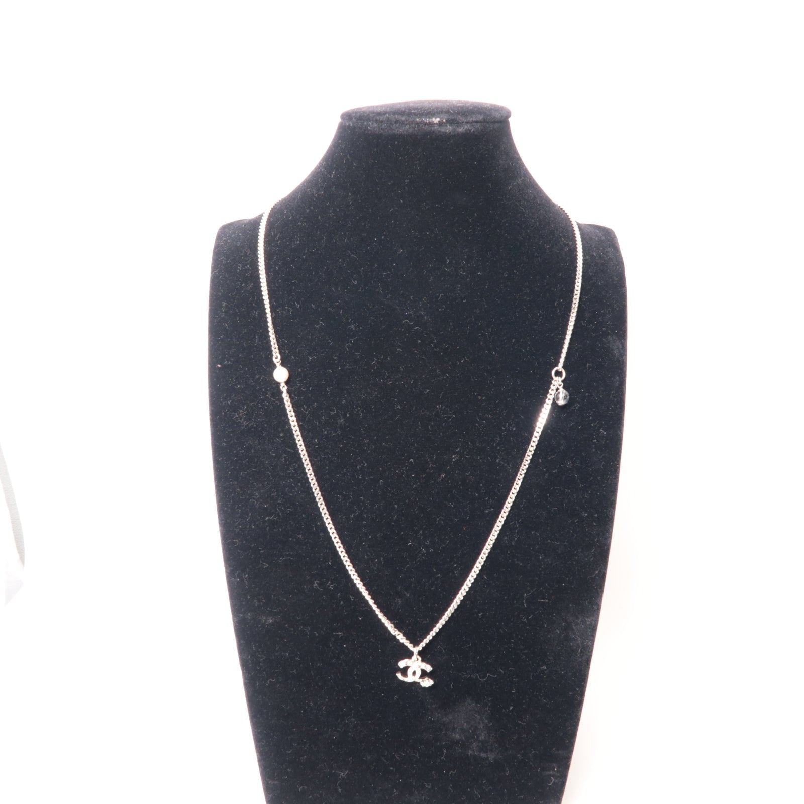 CHANEL 金屬Necklace項鍊銀色