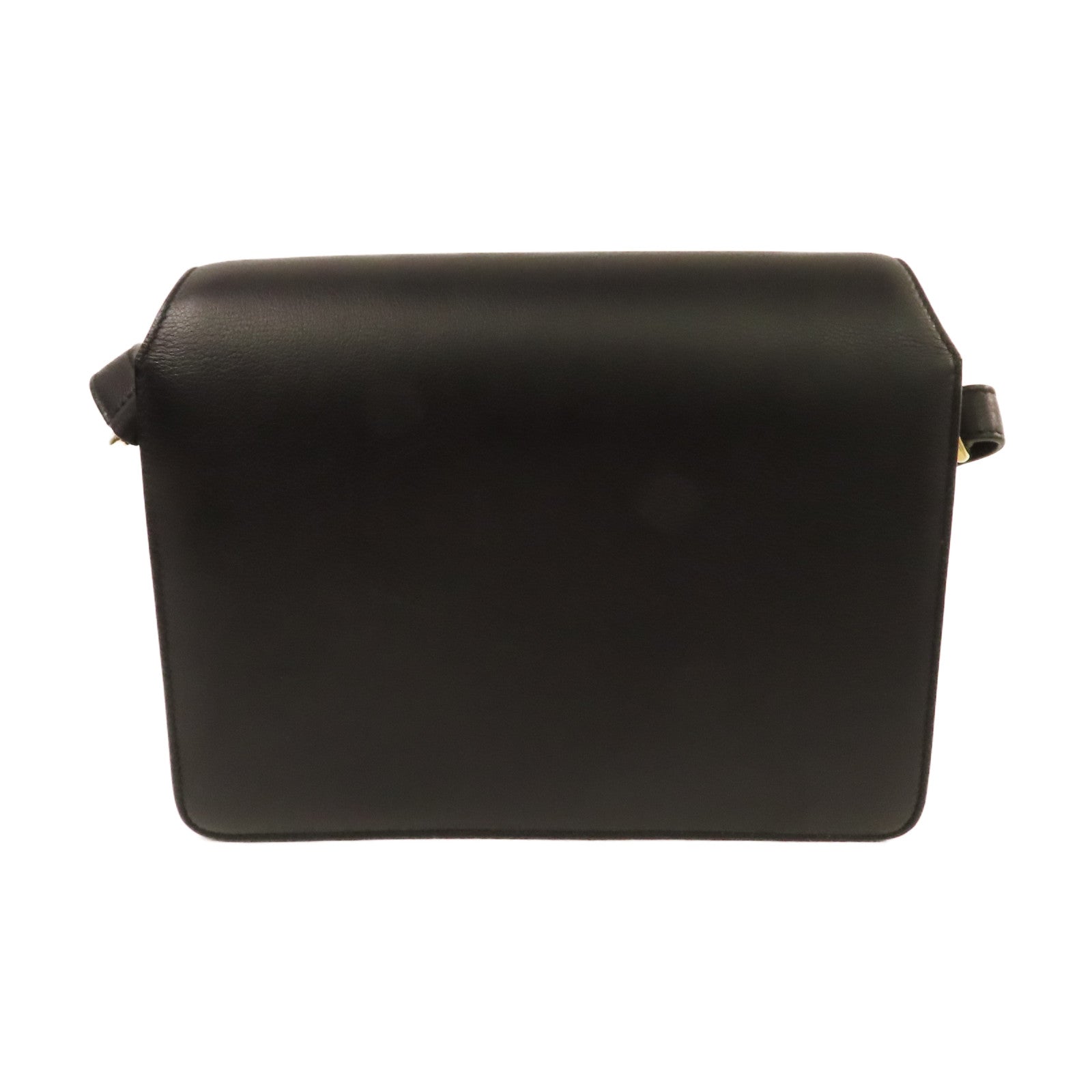 Salvatore Ferragamo 牛皮皮革Shoulder Bag金扣肩背袋黑色