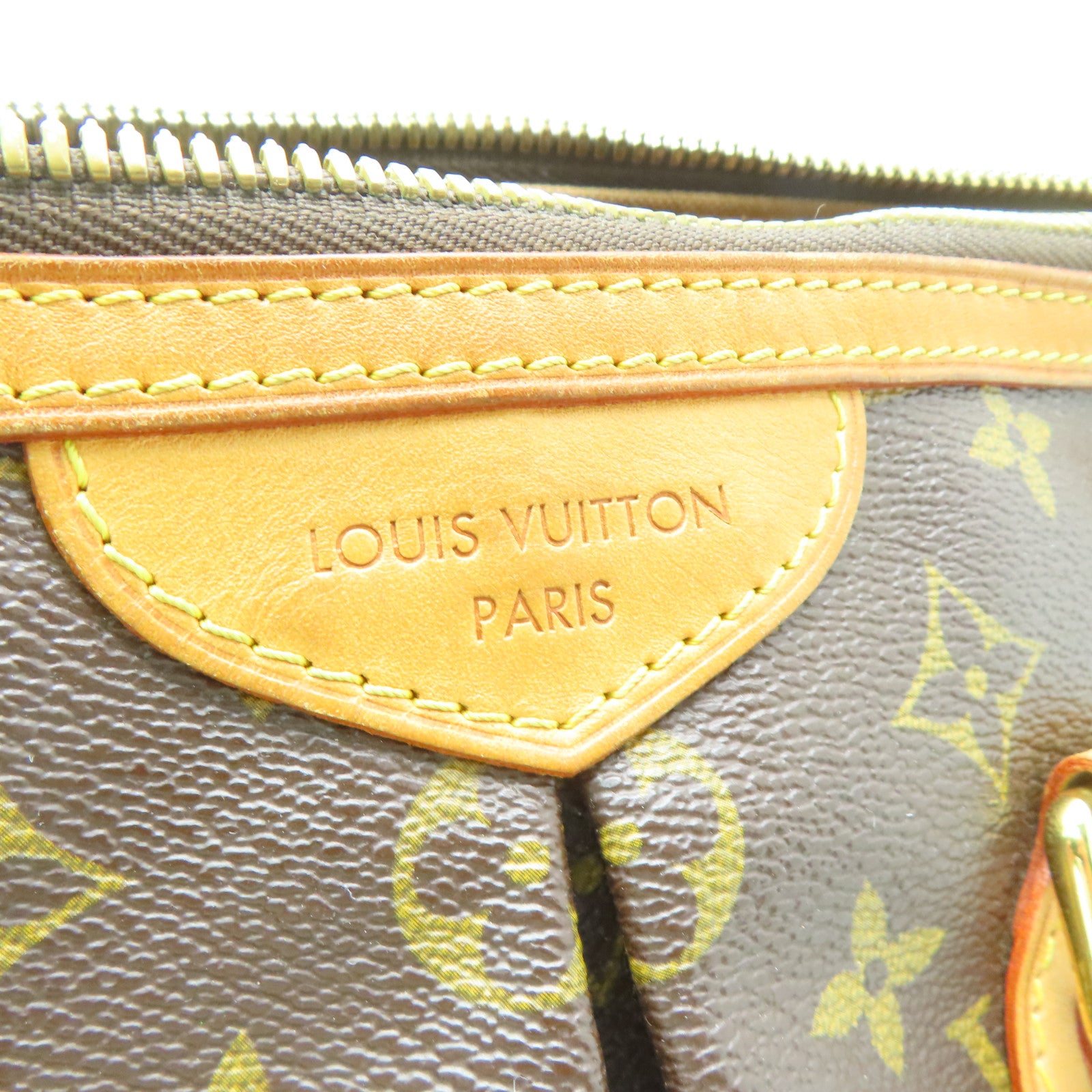 LOUIS VUITTON Monogram Palermo PM金扣手挽肩背兩用袋啡色