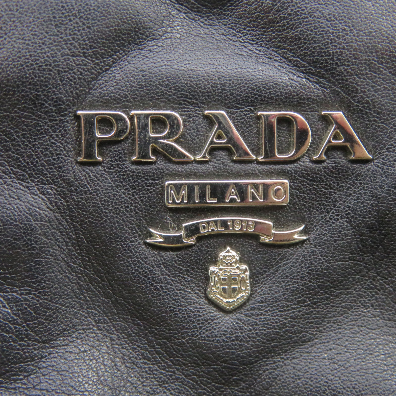 PRADA 牛皮皮革Shoulder Bag肩背袋黑色
