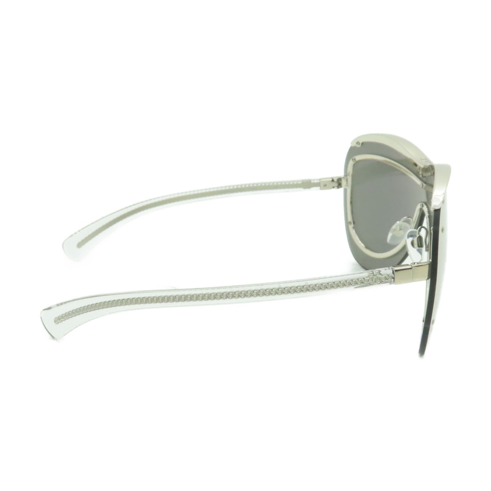 CHANEL 金屬/PVC Sunglasses太陽眼鏡銀色/灰色